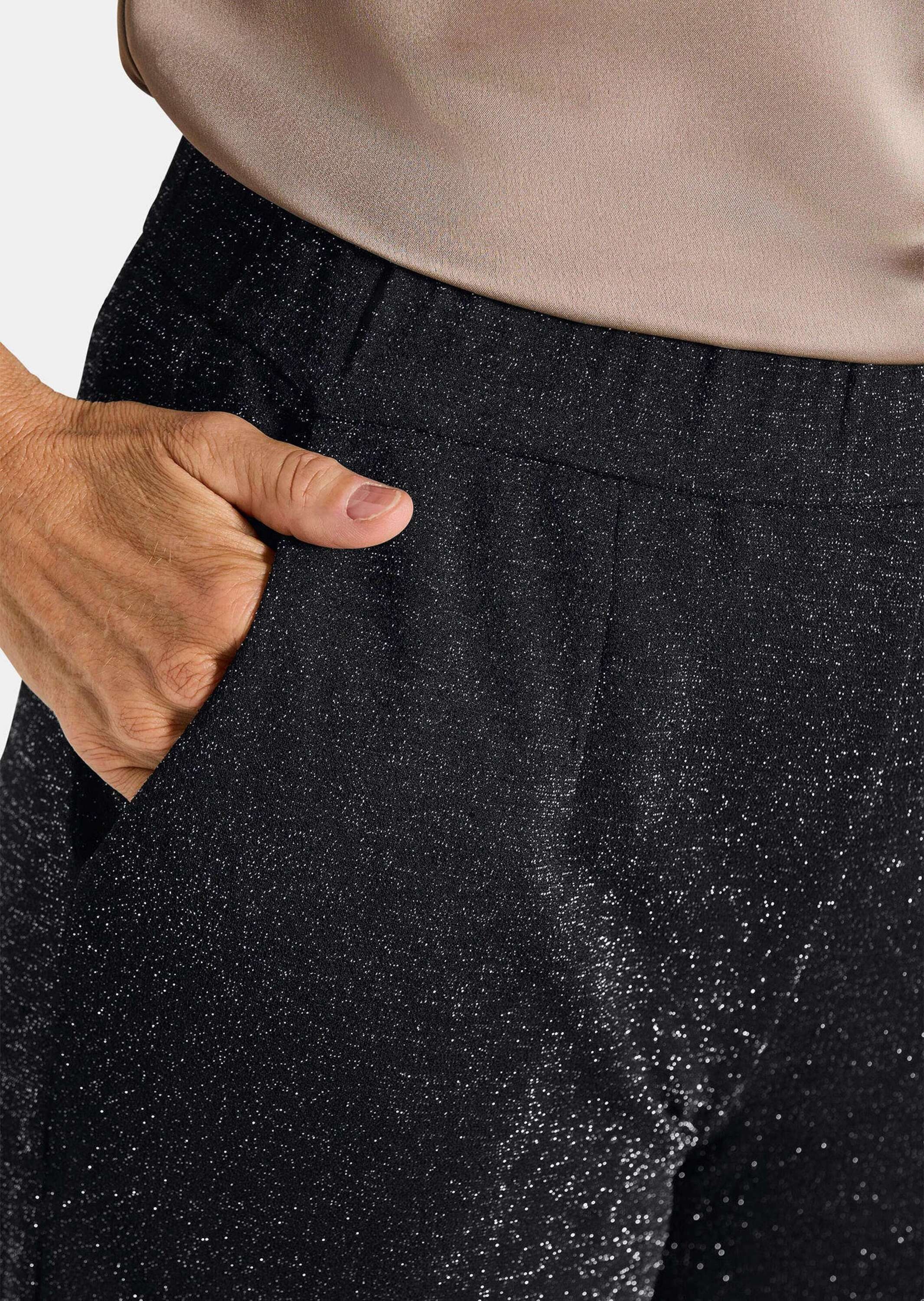 GOLDNER Schlupfhose »Weite Hose VERA aus glänzendem Jersey«
