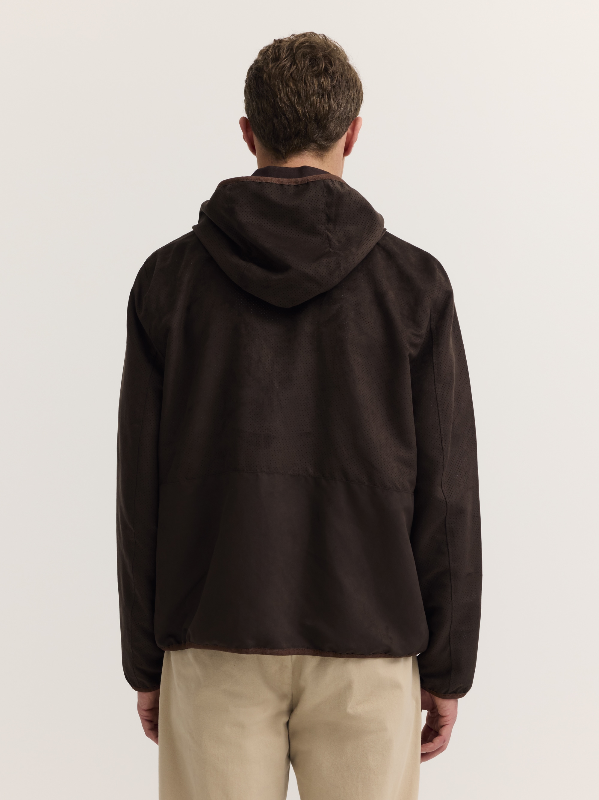 bugatti Kurzjacke »Premium Suede« Regular Fit wasserabweisend mit Kapuze