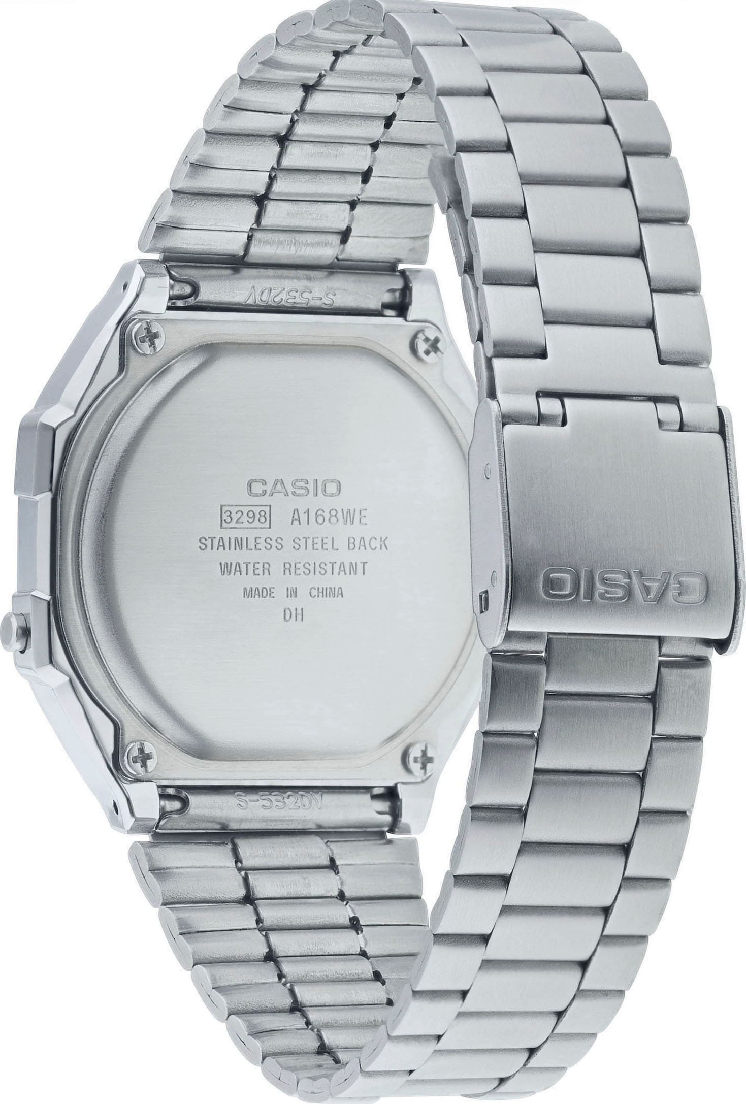 CASIO VINTAGE Chronograph, Quarzuhr, Armbanduhr,Damenuhr, Herrenuhr, Digitaluhr, Edelstahlarmband