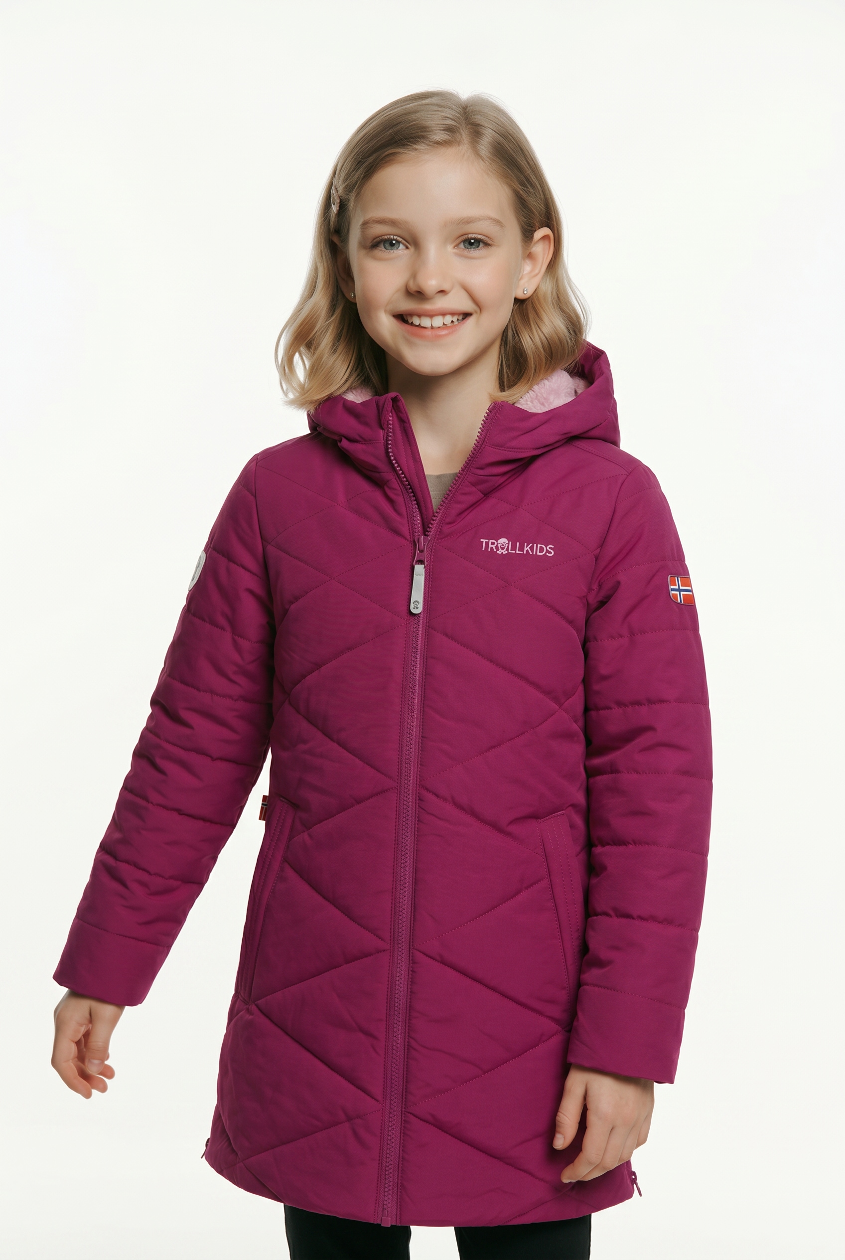 TROLLKIDS Funktionsmantel »GIRLS BERGEN COAT« mit Eingrifftaschen, winddicht und wasserabweisend