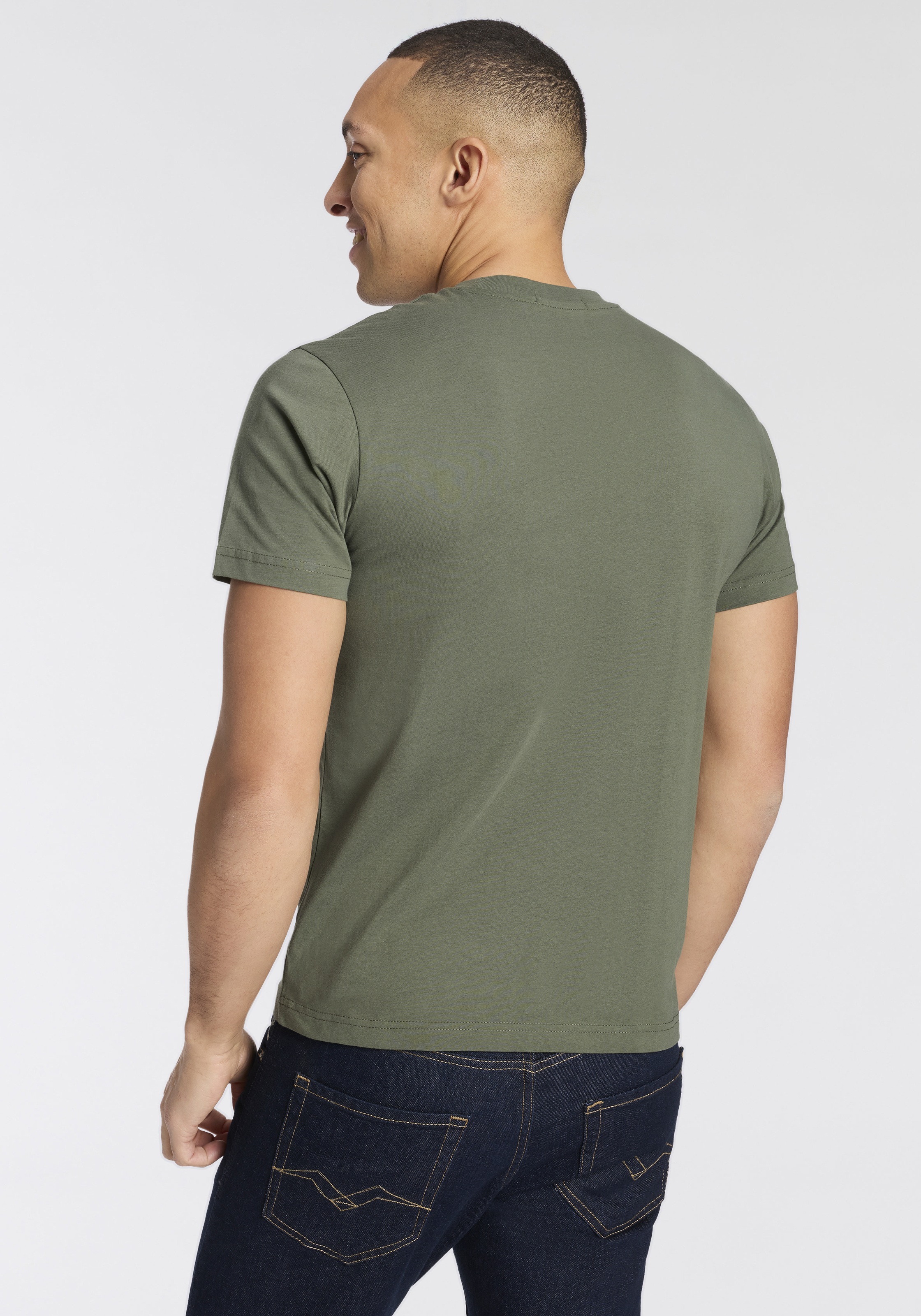 Replay T-Shirt mit Print, Rundhalsausschnitt