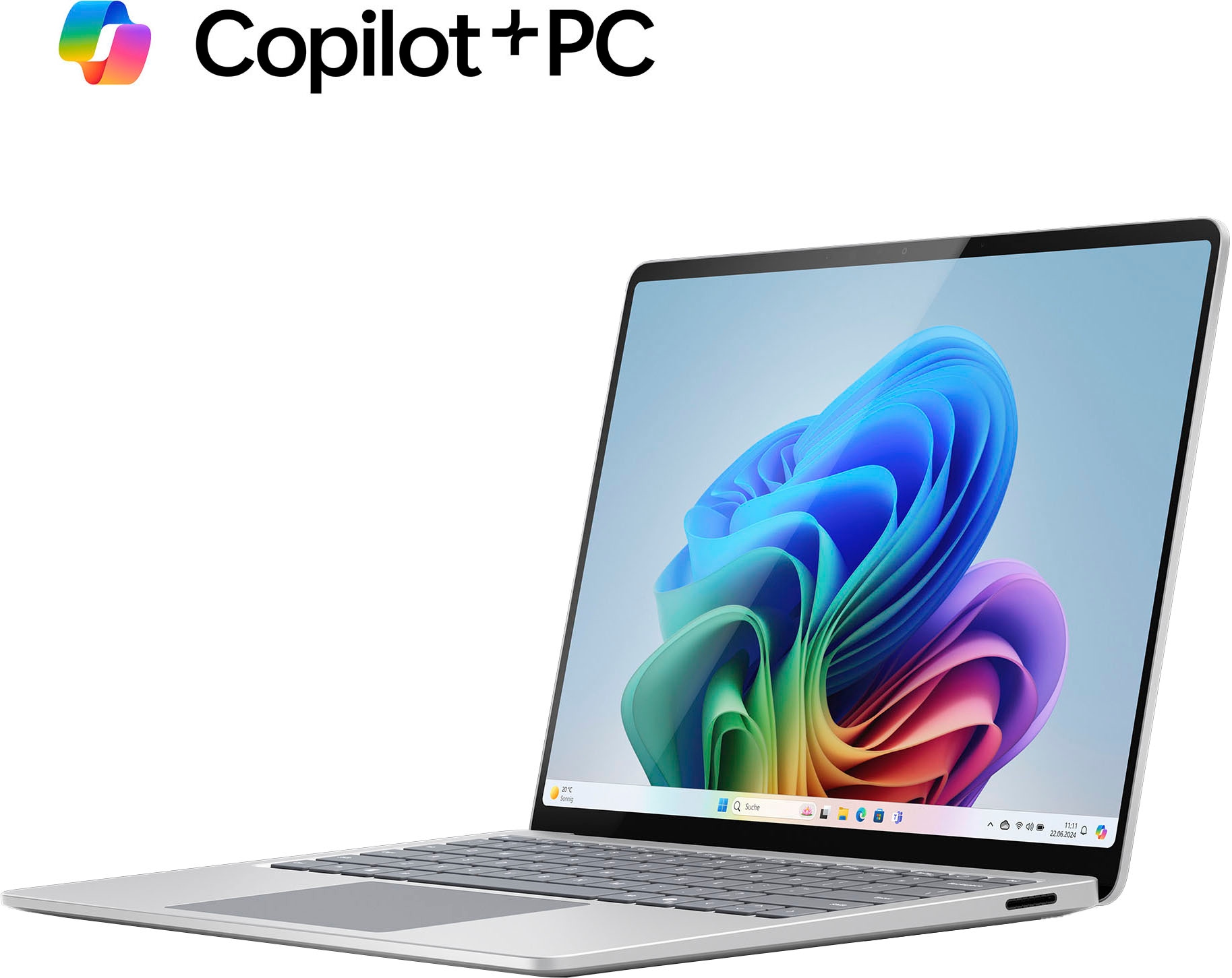 Microsoft Notebook »Surface Laptop, Copilot+ PC, 15" Touch-Display, 16 GB RAM, 7. Edition«, 38,1 cm, / 15 Zoll, Qualcomm, Snapdragon X, Adreno, 256 GB SSD