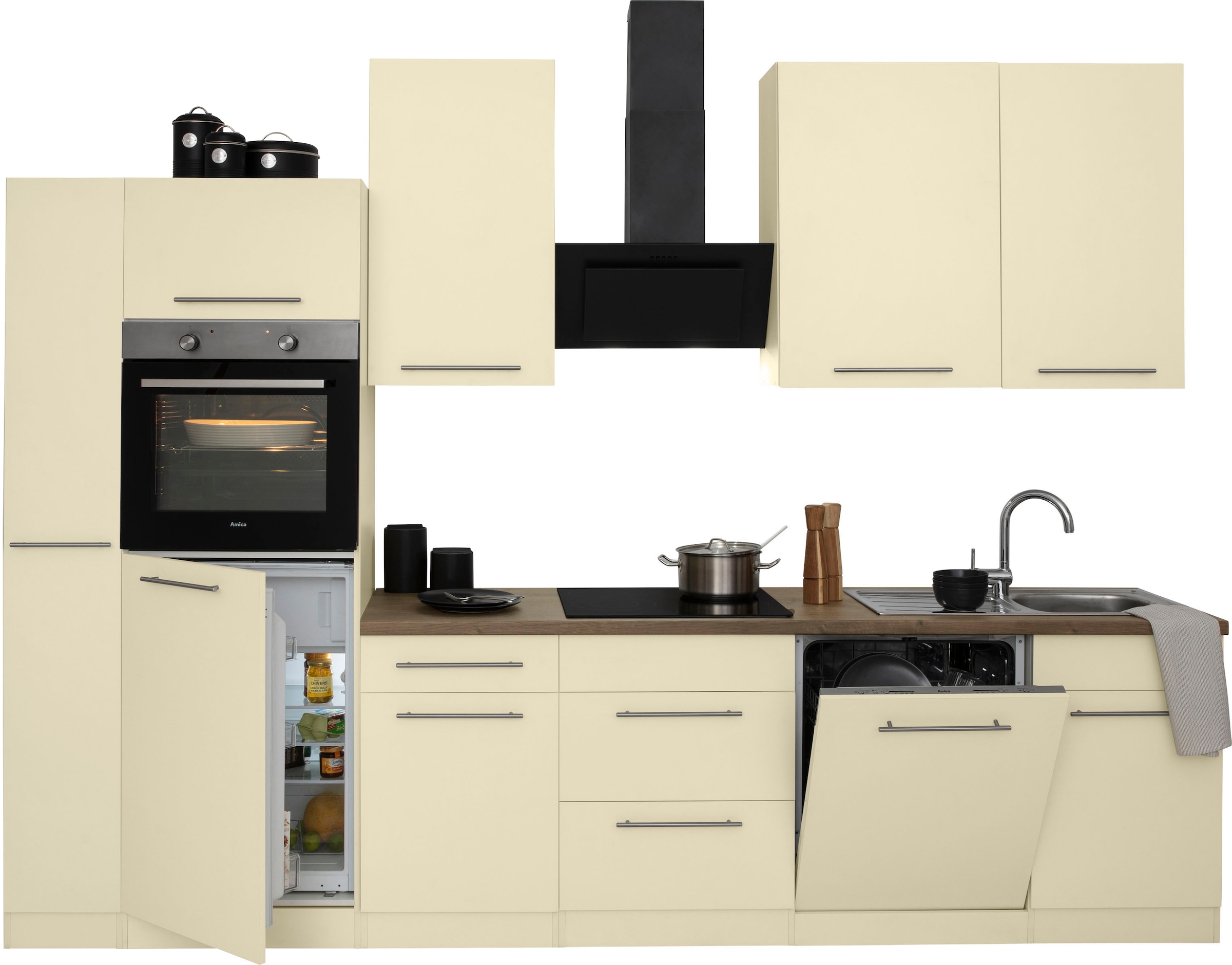wiho Küchen Küchenzeile »Unna«, ohne E-Geräte, Breite 310 cm