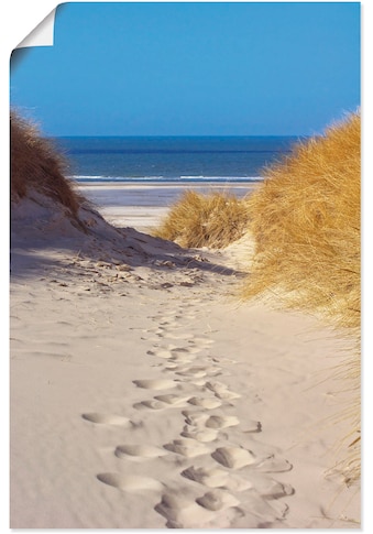 Poster »Weg zum Strand II«, Strand, (1 St.)