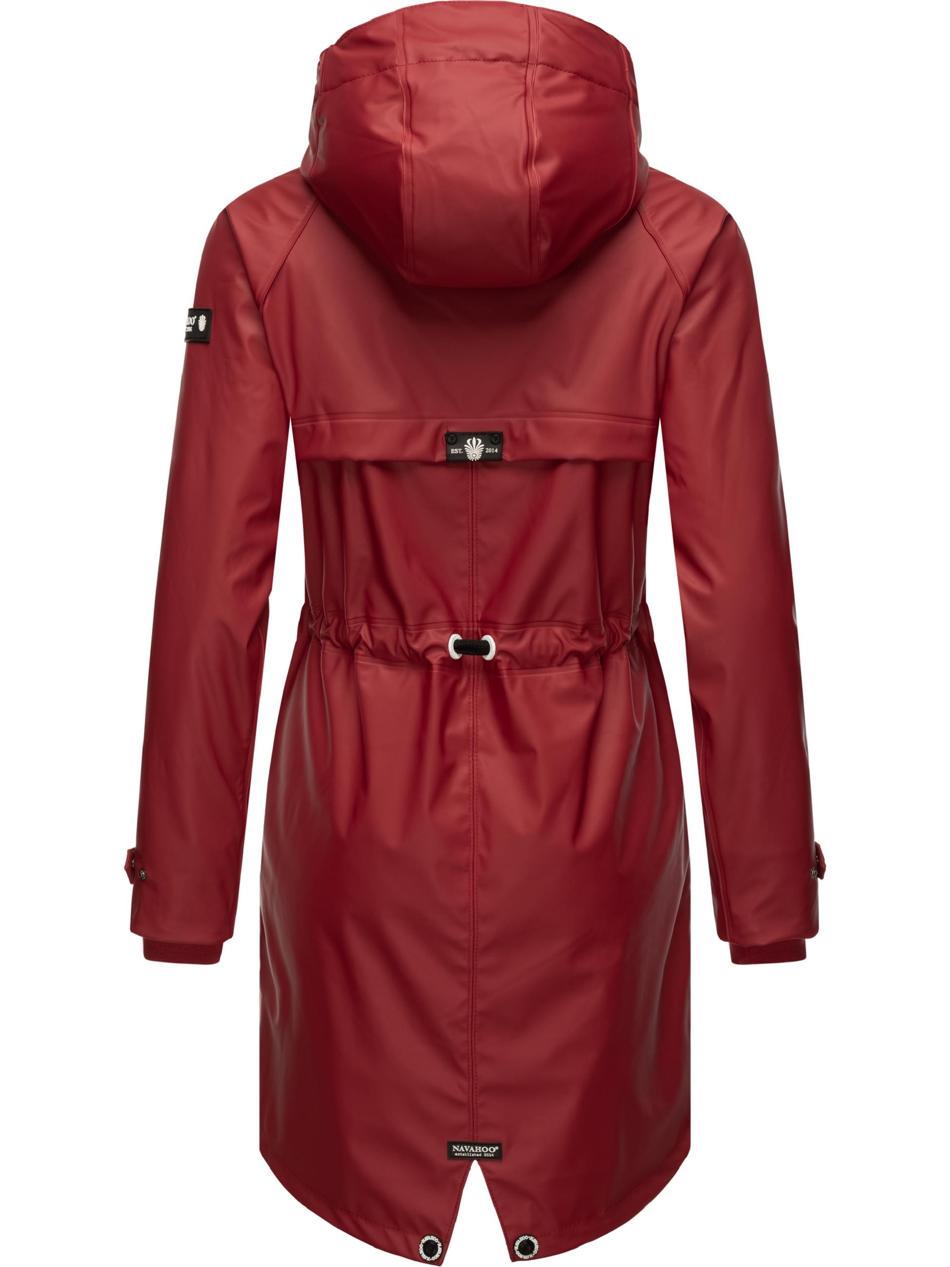 Navahoo Regenmantel »Regenjacke Rainy Flower«, modischer Damen Regenmantel mit Kapuze