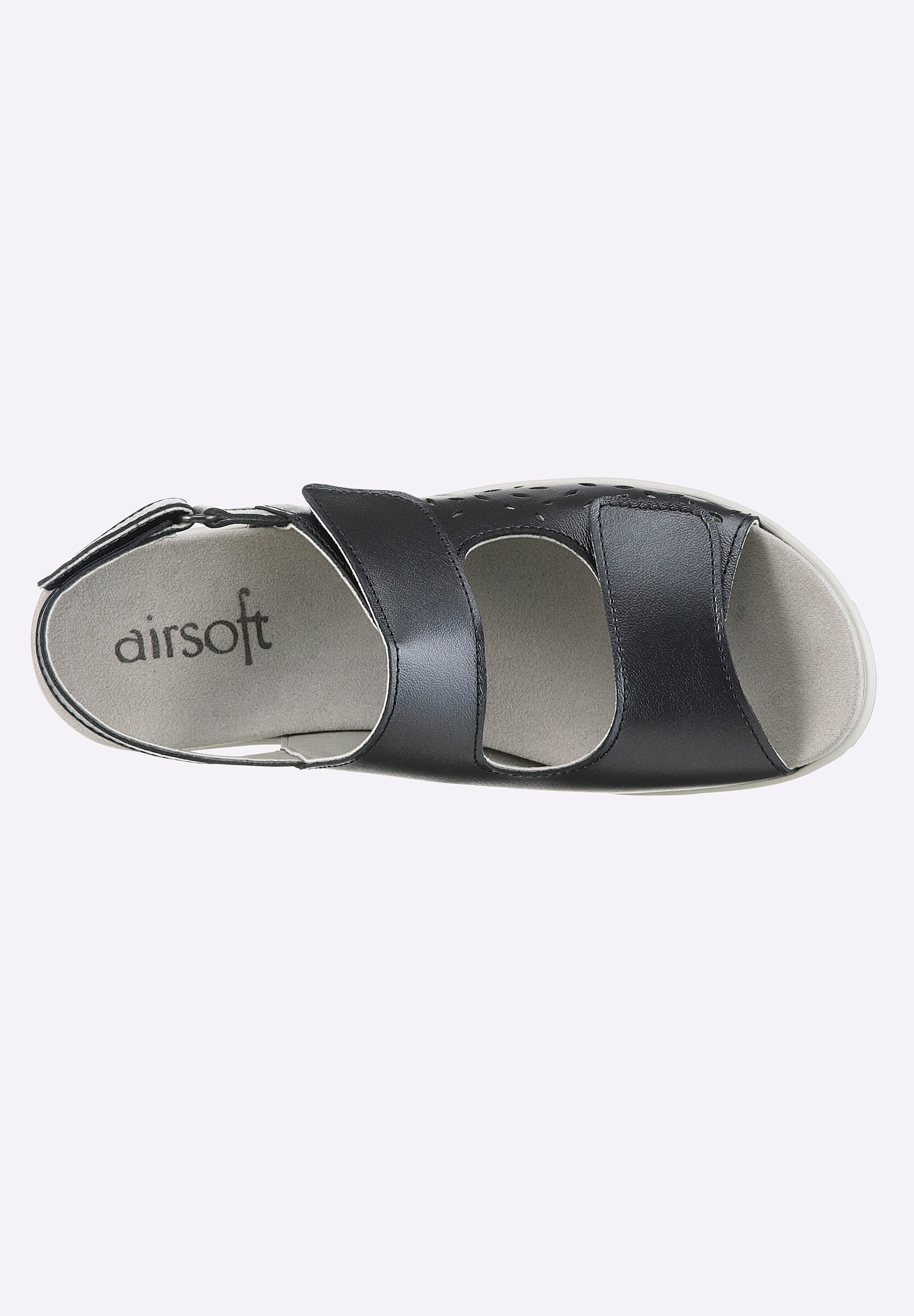 airsoft comfort+ Sandalette »Sandale Sandale mit 3-fach Klettverschluss«