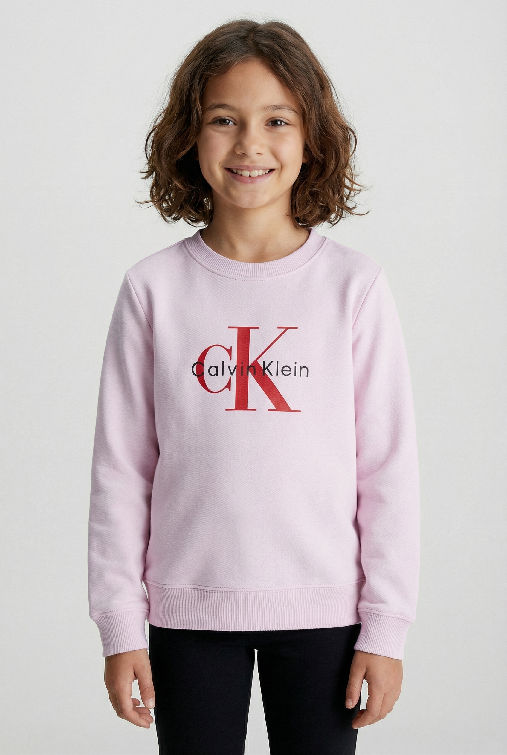 Calvin Klein Jeans Sweatshirt »CK MONOGRAM TERRY CN SWEATSHIRT«, für Kinder bis 16 Jahre, Logo-Print
