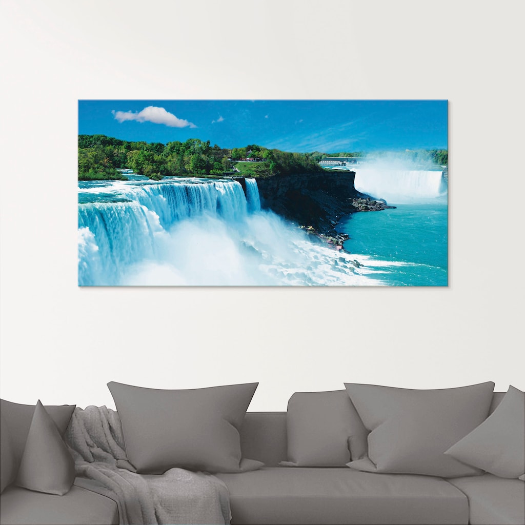 Artland Glasbild »Niagara«, Gewässer, (1 St.)