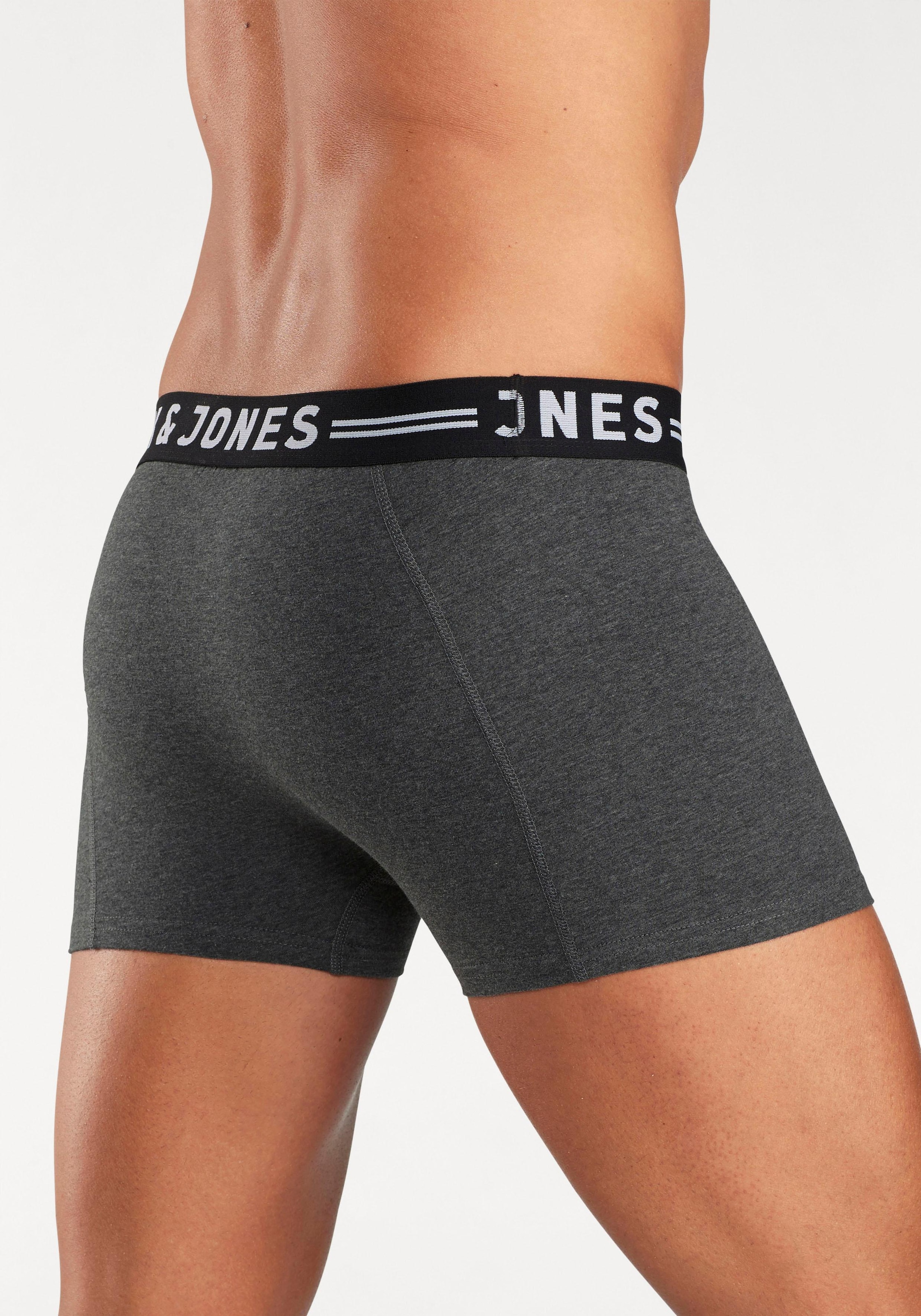 Jack & Jones Boxer »JAC Lichfield Trunks«, (Packung, 3 St.), mit kontrastfarbigem Bund