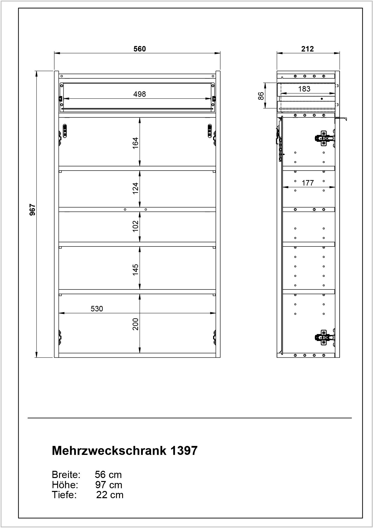 3 GERMANIA geringe (Set, Garderoben-Set Online Spiegel St.), mit im OTTO Tiefe »Ameca«, Garderobenpaneel, Mehrzweckschrank, und Shop