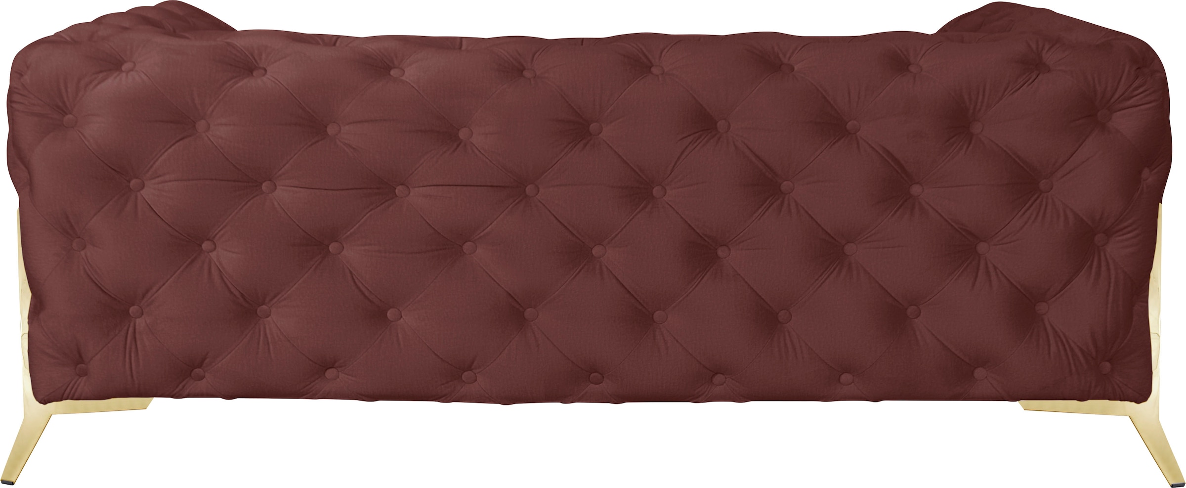 Leonique Chesterfield-Sofa »Amaury«, aufwändige Knopfheftung, moderne Chesterfield Optik, Fußfarbe wählbar