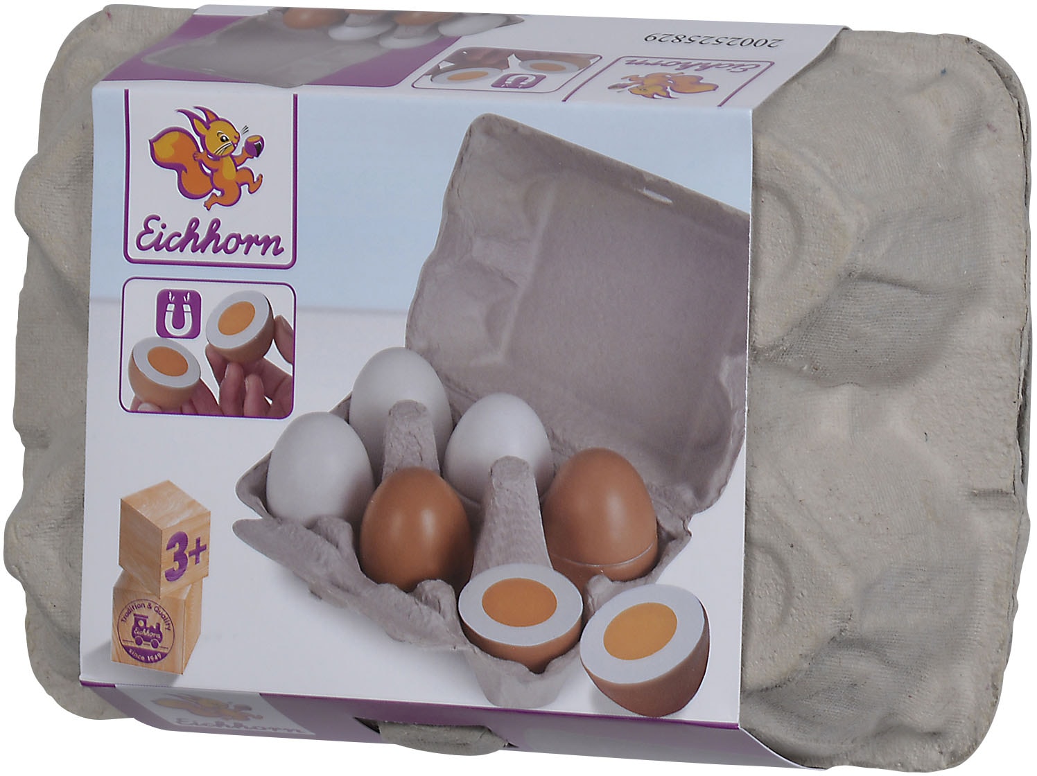 Eichhorn Spiellebensmittel »Eier«, aus Holz