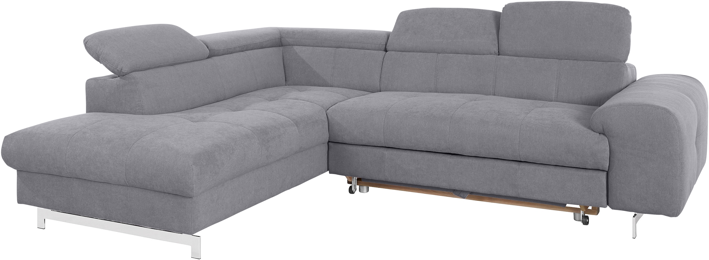 COTTA Ecksofa »Chef L-Form«, mit Kopfteilverstellung, wahlweise mit Bettfunktion