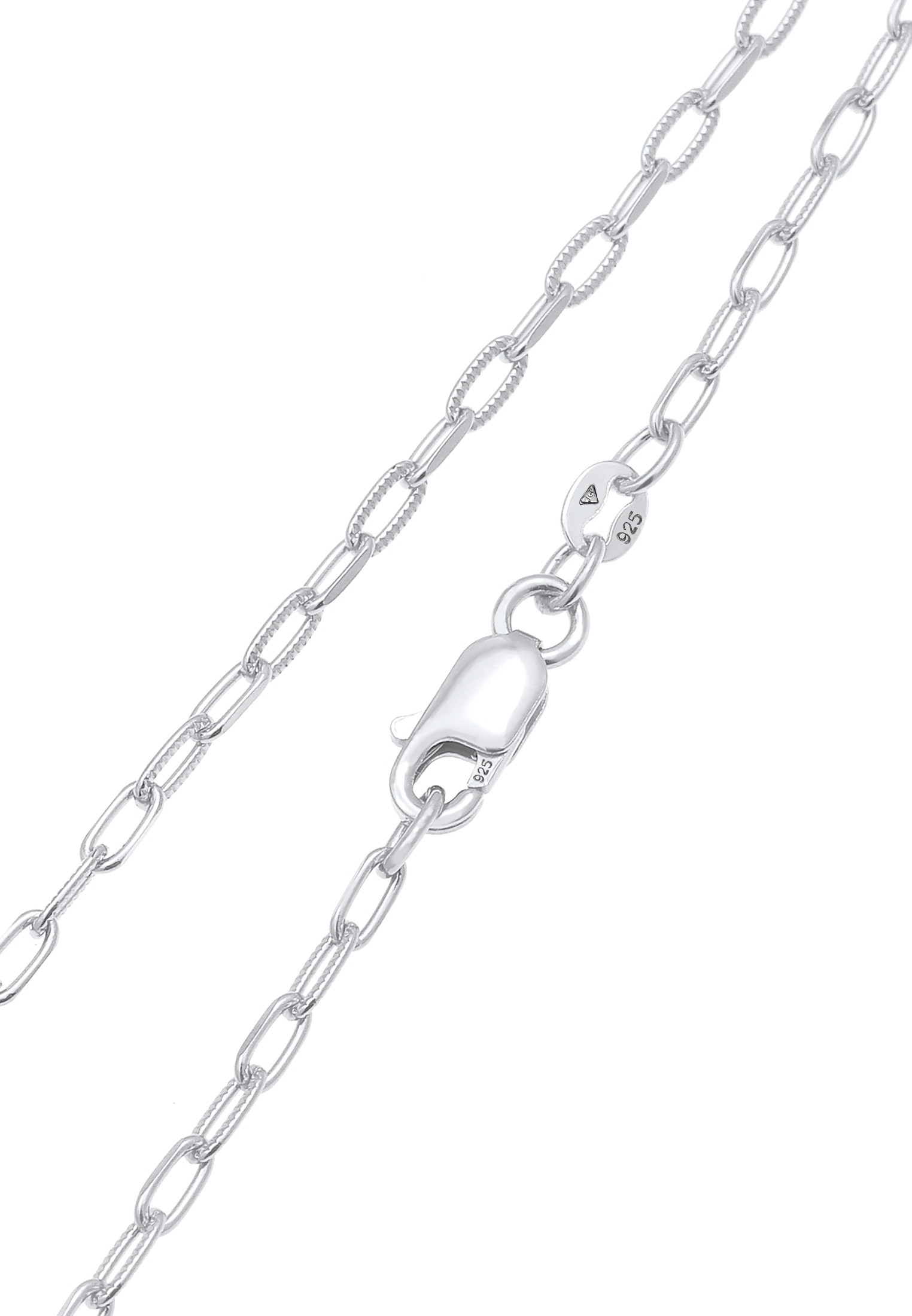 Elli Kette ohne Anhänger »Halskette Gliederkette Oval Chain Basic Trend 925 Silber«