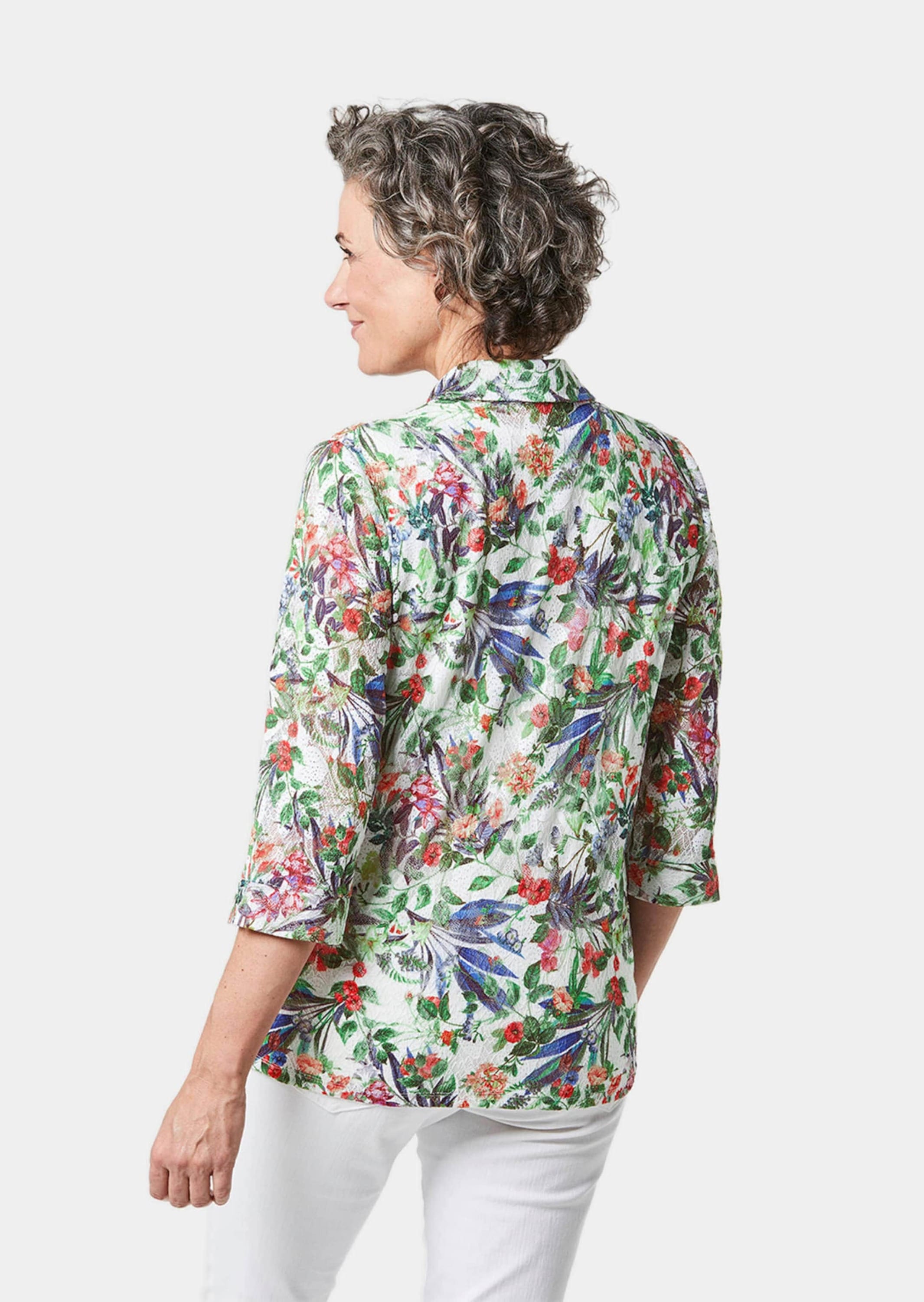 GOLDNER Klassische Bluse »Attraktives Set aus Spitzenbluse und Jerseytop«