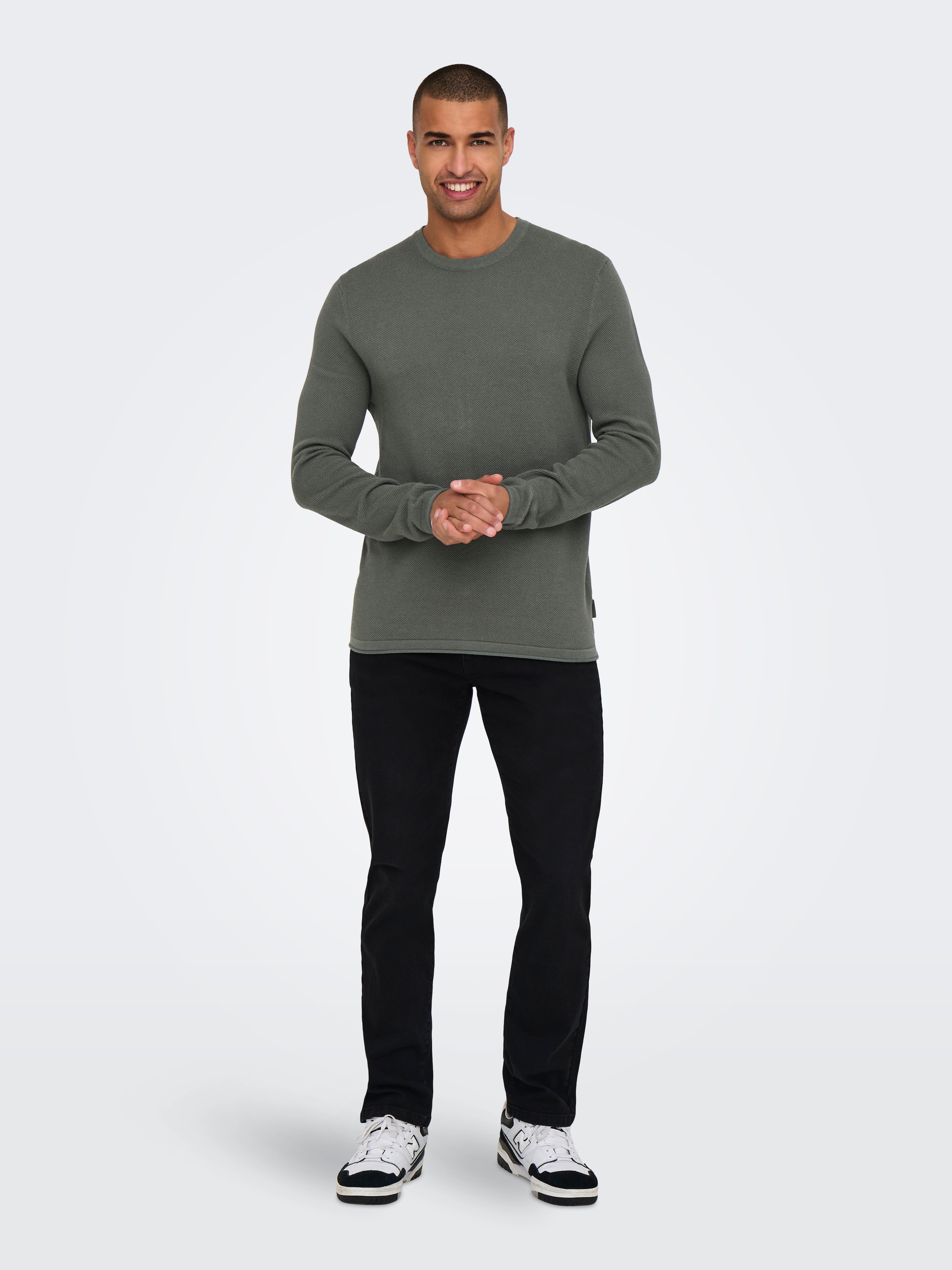 ONLY & SONS Strickpullover »ONSFELIX REG 12 CREW KNIT NOOS«