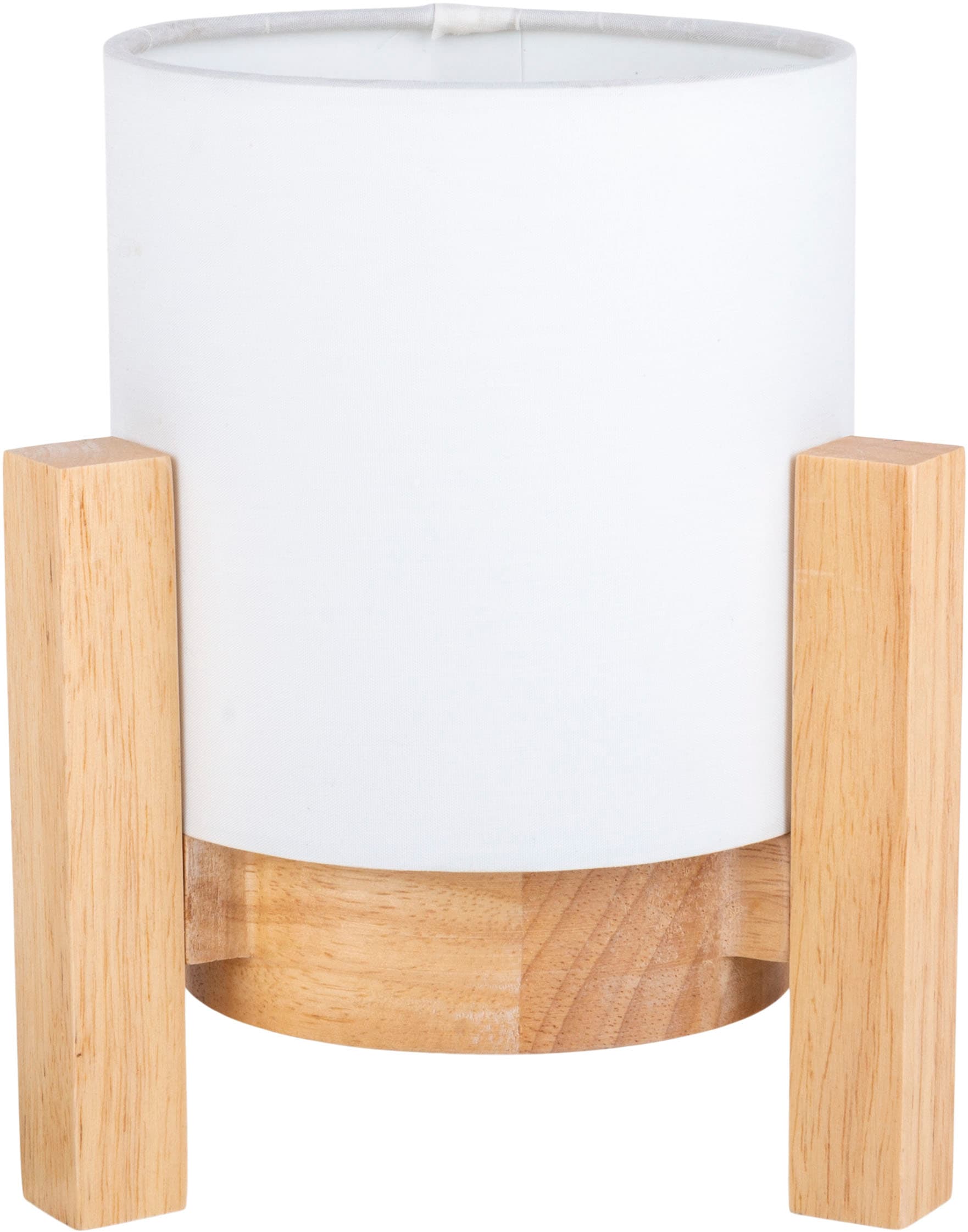 näve LED Tischleuchte »Madita« LED-Modul 1 Stk. Warmweiß Akkubetrieb, inkl. USB-C-Kabel, Holzgestell, Textilschirm, dimmbar