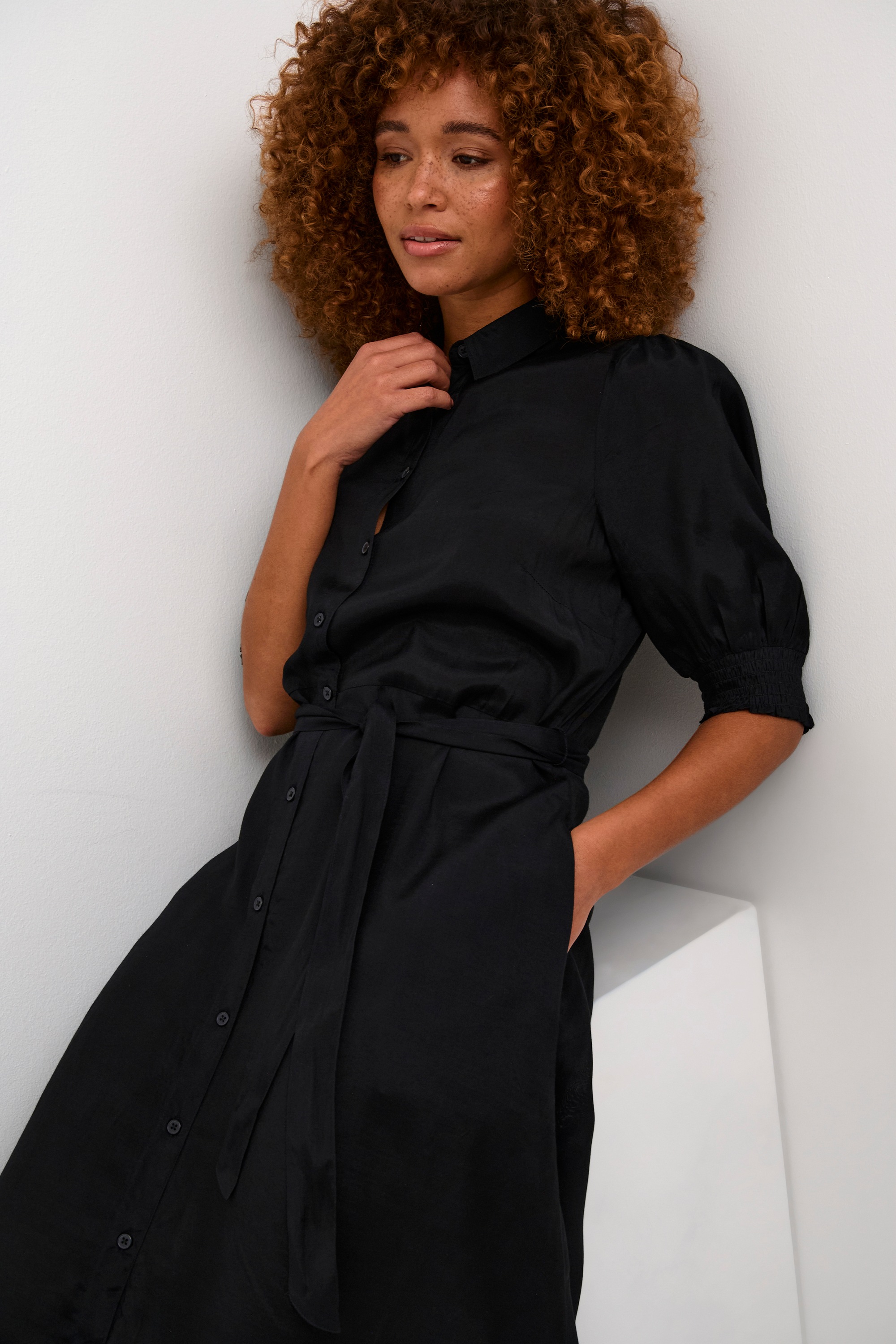 KAFFE Midikleid »Kleid KAemine«