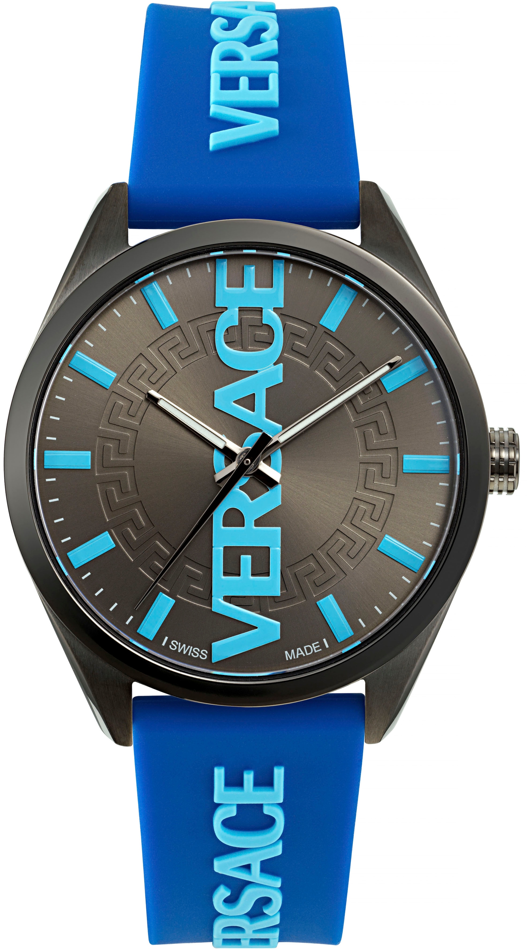 Versace Quarzuhr »V-VERTICAL, VE3H00823«, Armbanduhr, Herrenuhr, Swiss Made, Leuchtzeiger, Saphirglas, analog