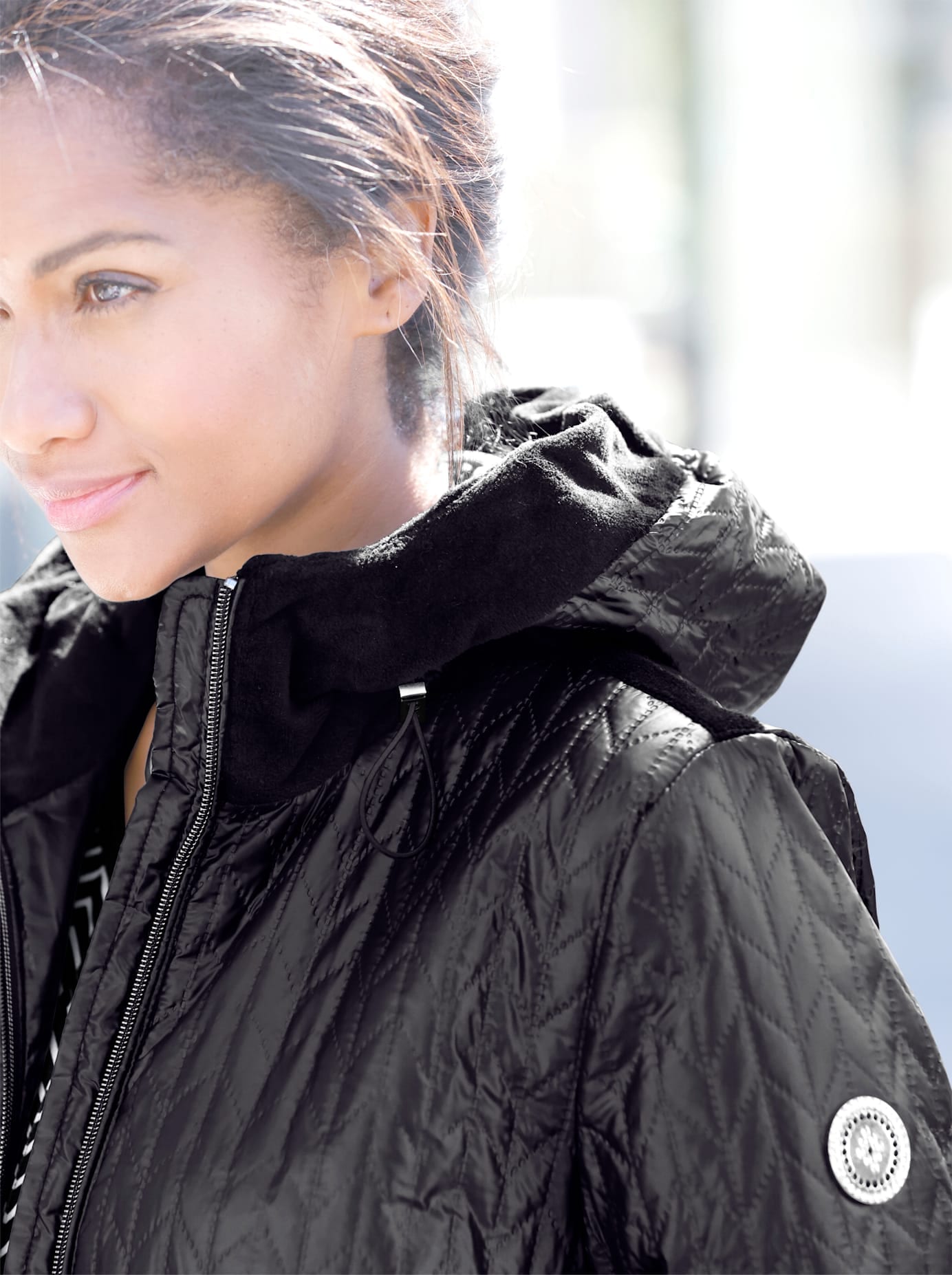 Inspirationen Steppjacke, mit Kapuze