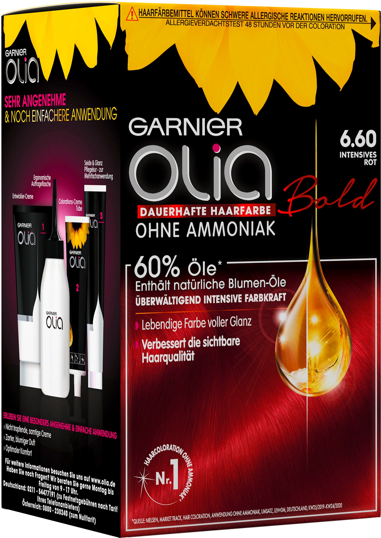 GARNIER Coloration »Olia dauerhafte Haarfarbe«, mit pflegender Formel