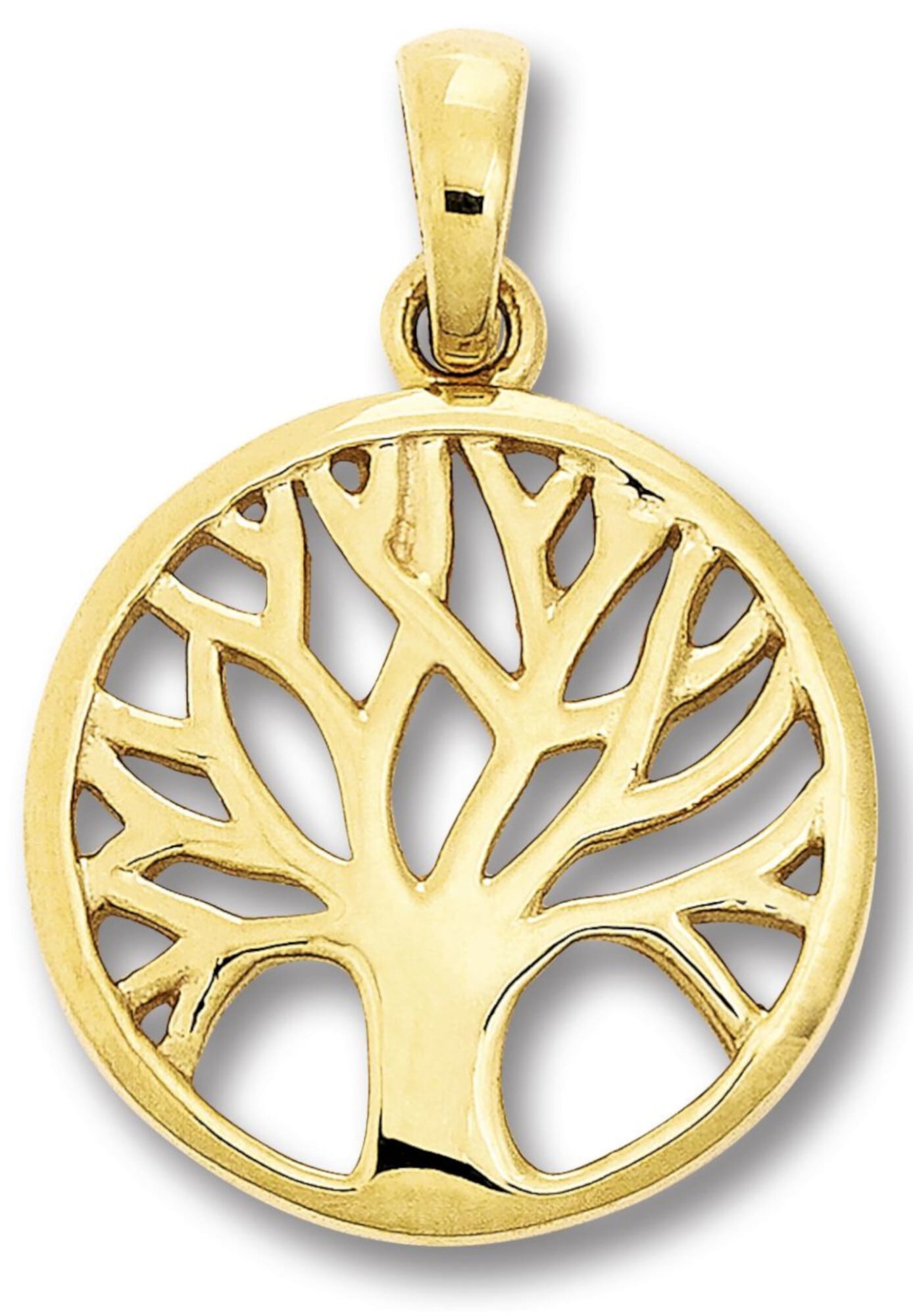 ONE ELEMENT Kette und Anhänger Set »Schmuckset - Set mit Halskette Lebensbaum Anhänger aus 333 Gelbgold«