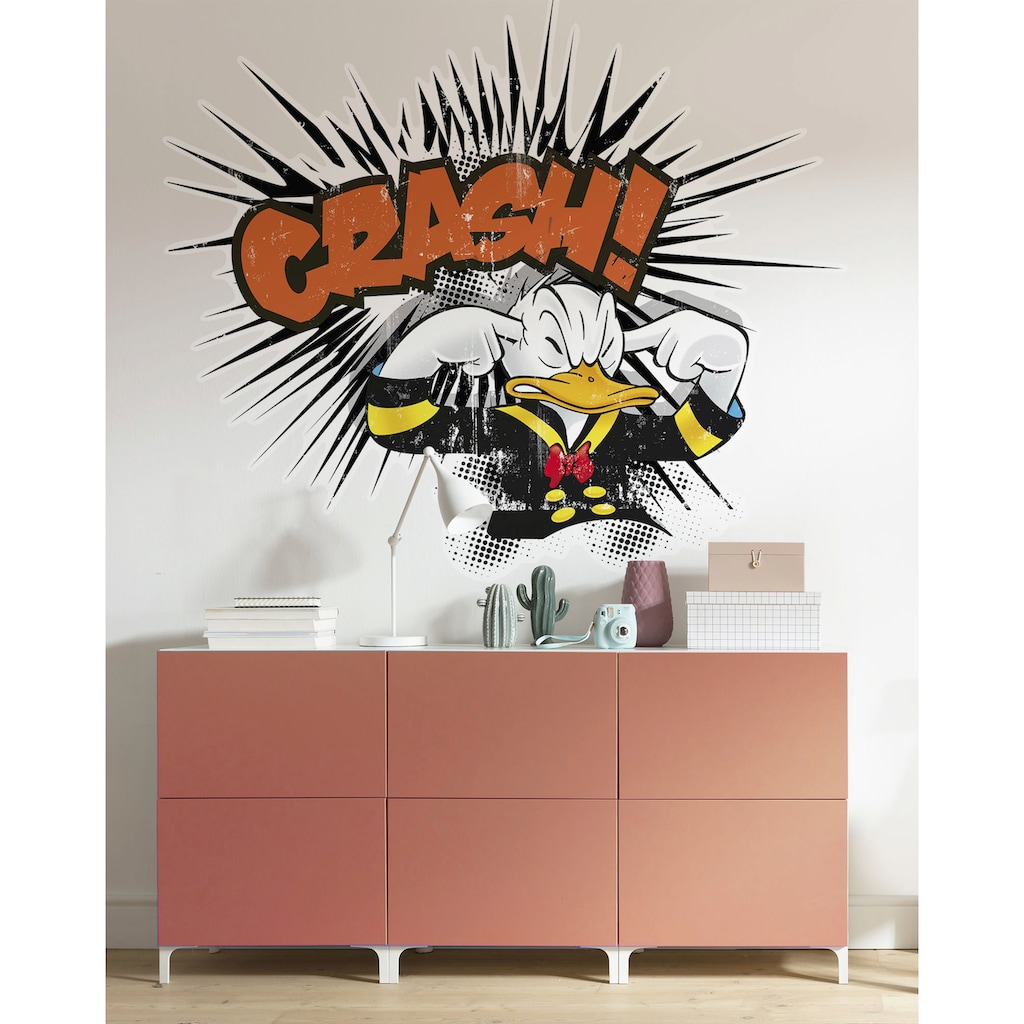 Komar Vliestapete »Donald crash XXL«, 127x160 cm (Breite x Höhe), selbstklebendes Vlies