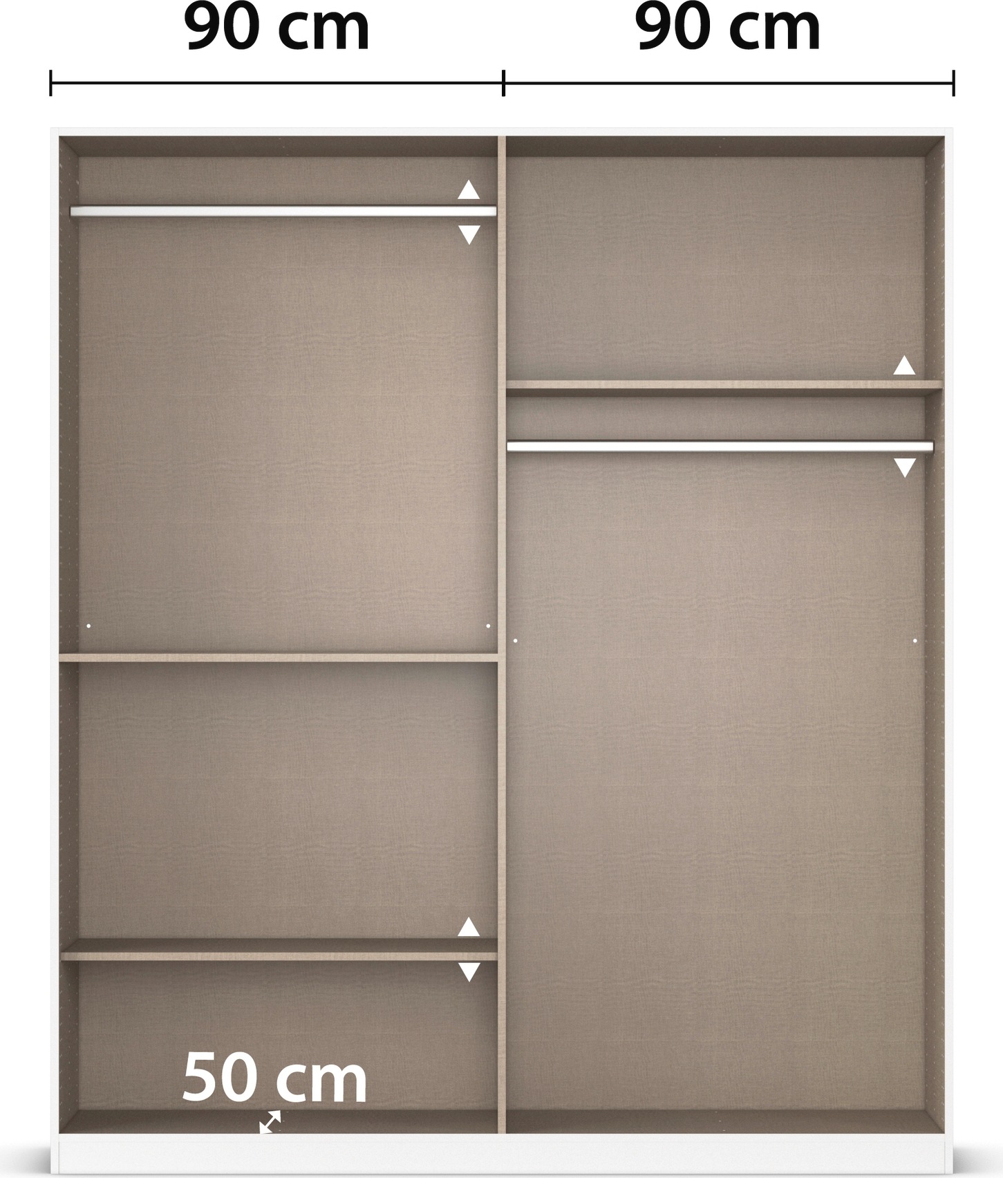 rauch Schlafzimmer-Set »Komplettzimmer Komplettschlafzimmer Schlafzimmer-Set (3-St.) MAIKA«, (Set, 3 tlg.), Schrank 3 Breiten, 2 Höhen, Bett 100 cm, Nachttisch MADE IN GERMANY