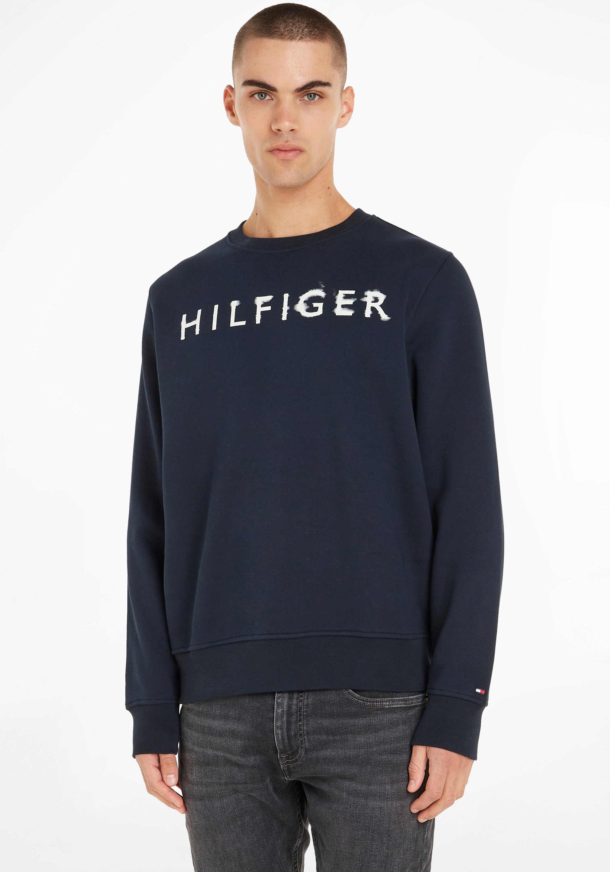 Tommy Hilfiger Sweatshirt »HILFIGER online CREWNECK« INK OTTO bestellen bei