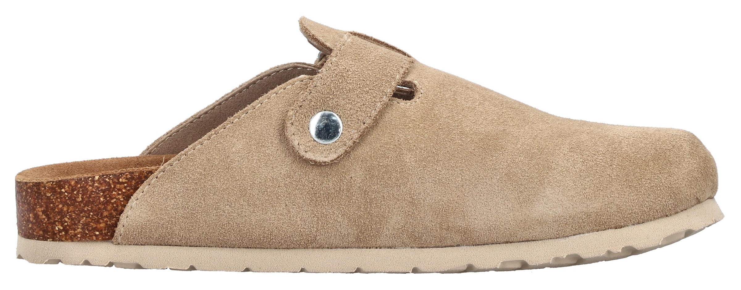 Rieker Clog  Pantolette, Hausschuh, Sommerschuh mit Klettriemchen