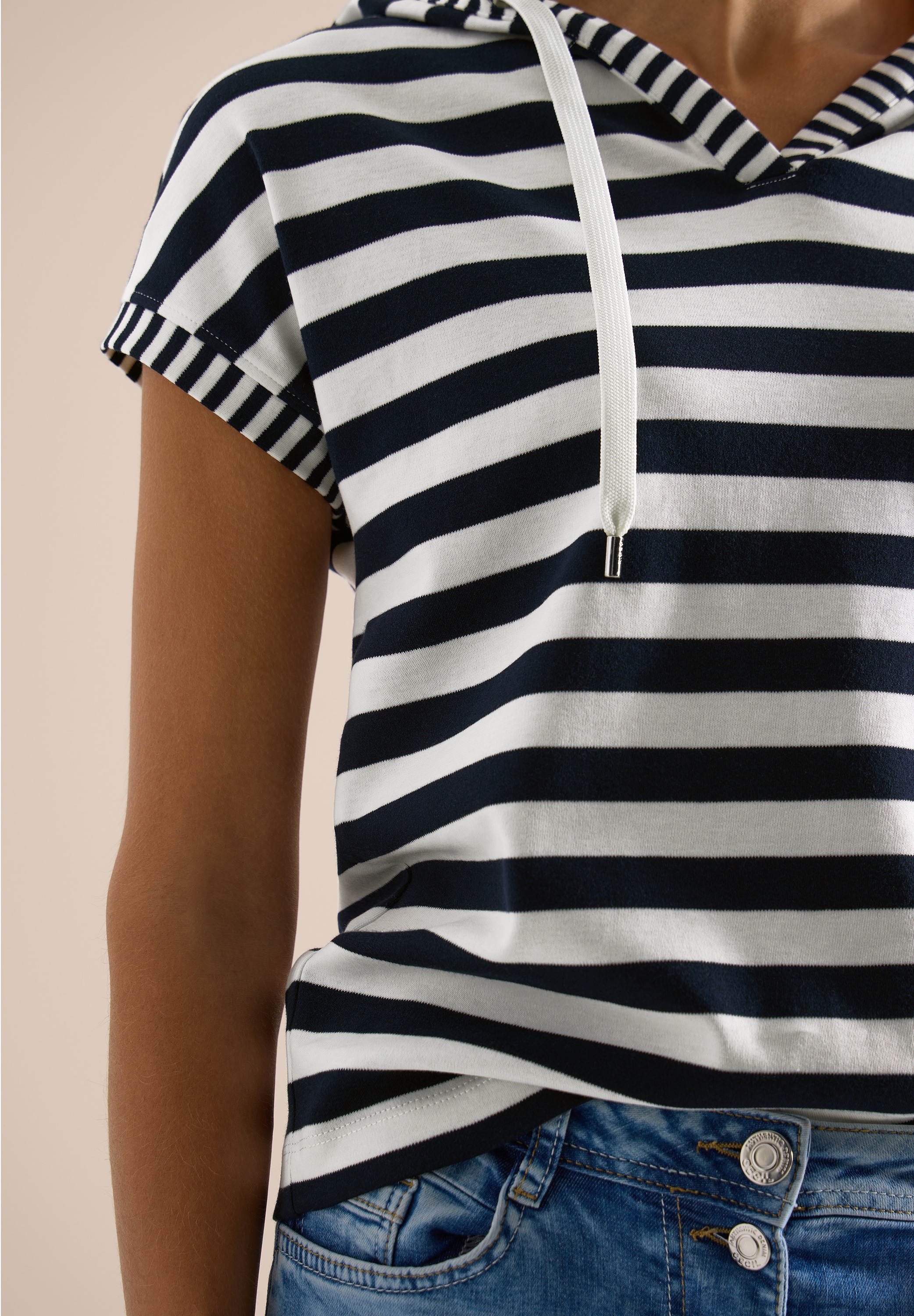 Cecil Sweatshirt , mit Streifen Muster
