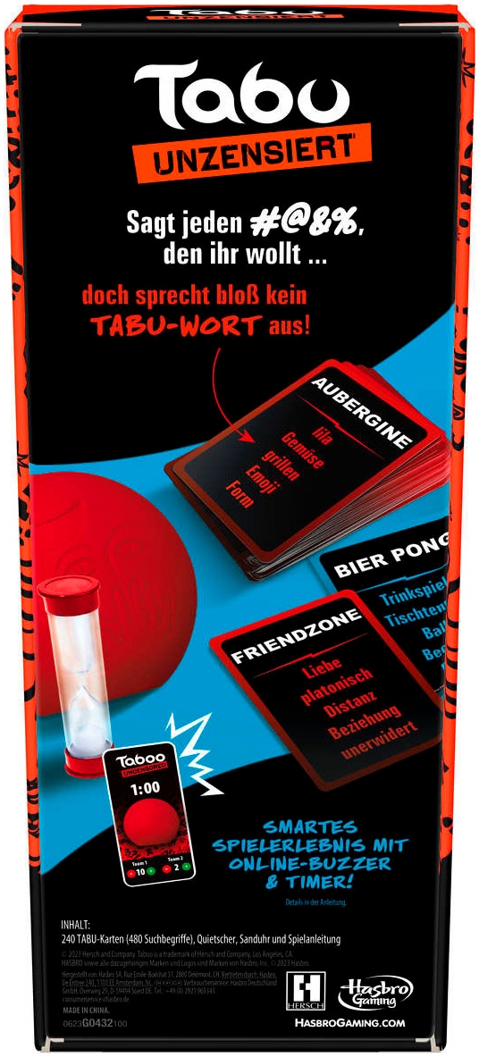 Hasbro Spiel »Tabu Unzensiert«