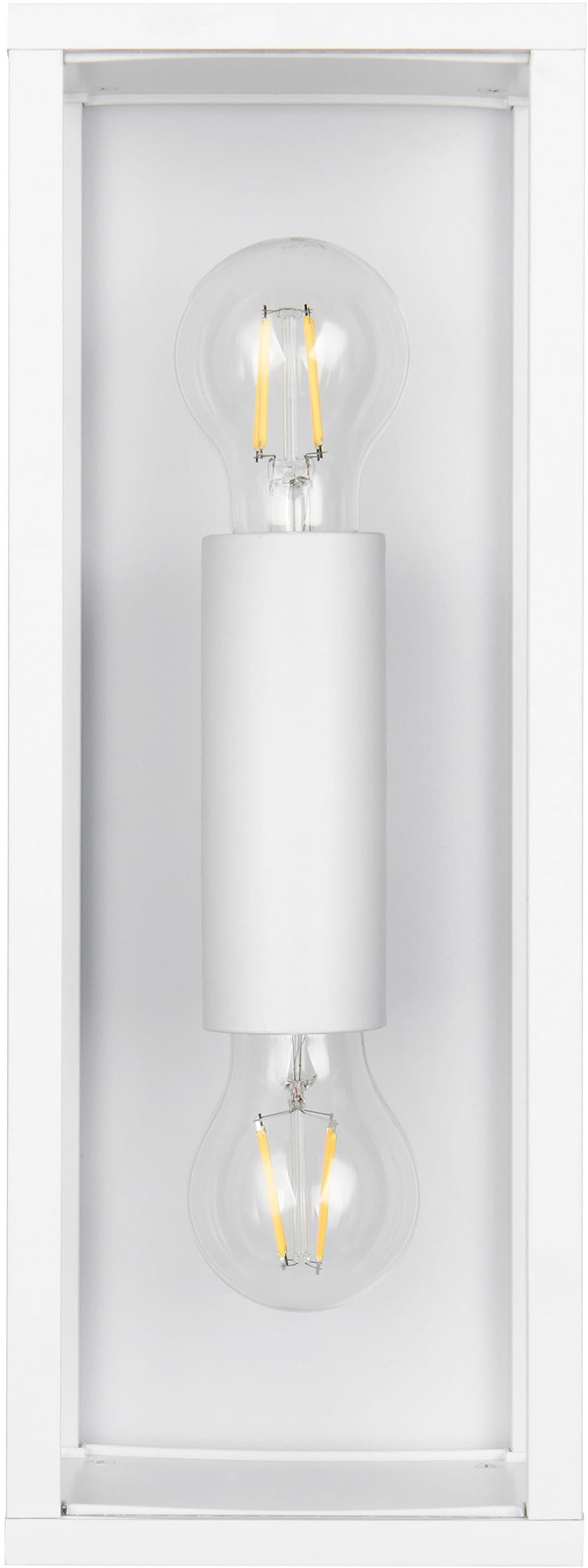 TRIO Leuchten Außen-Wandleuchte »GARONNE, Fassadenbeleuchtung, Wandlampe exkl 2x E27 max 10W, IP44« E27 1 Stk. warmweiß - kaltweiß Wandleuchte Garten Terrasse, mit Glasschirm Höhe 38cm Breite 14cm