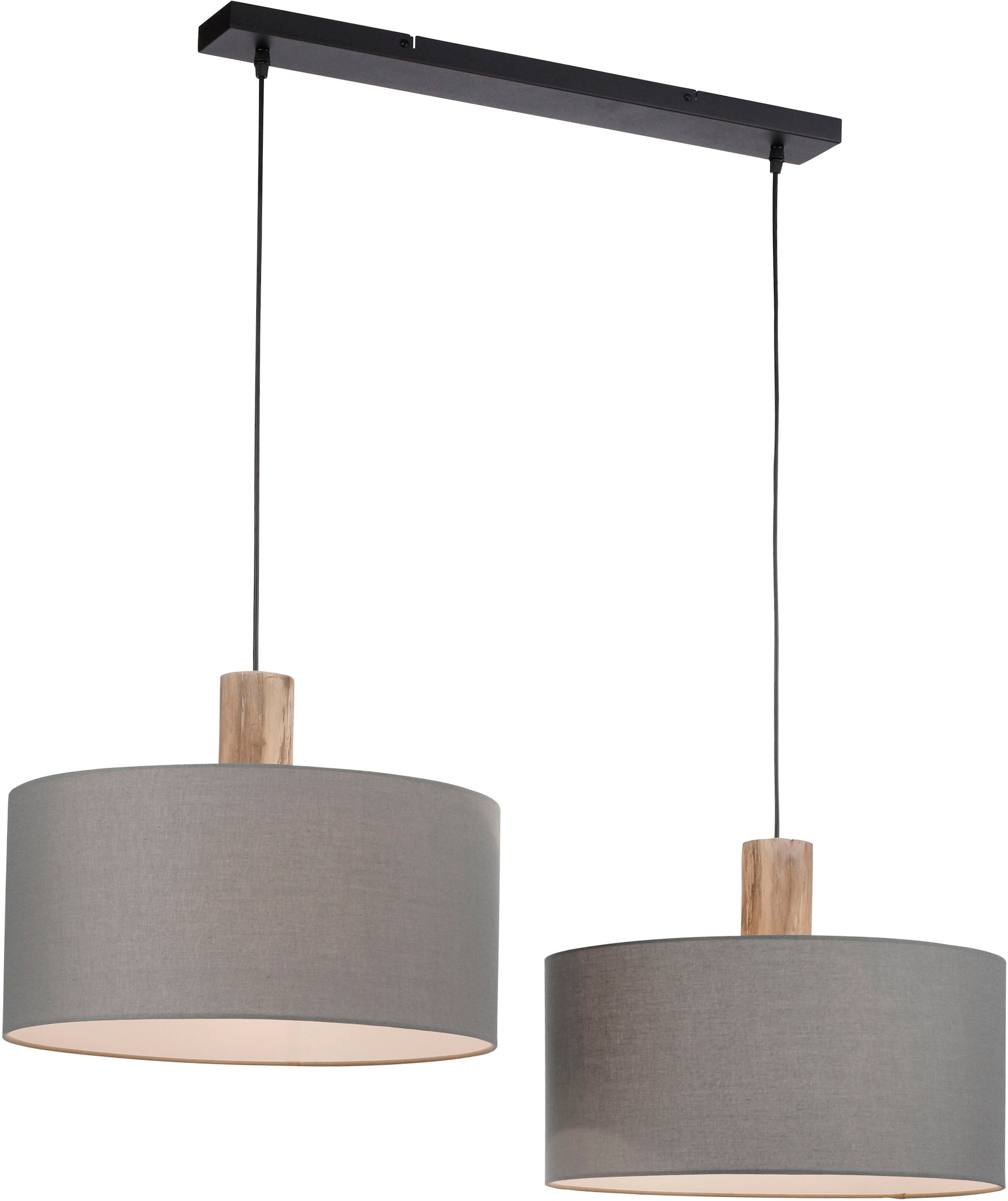 JUST LIGHT Pendelleuchte »LINEN«, 2 flammig, ExklusiveE27