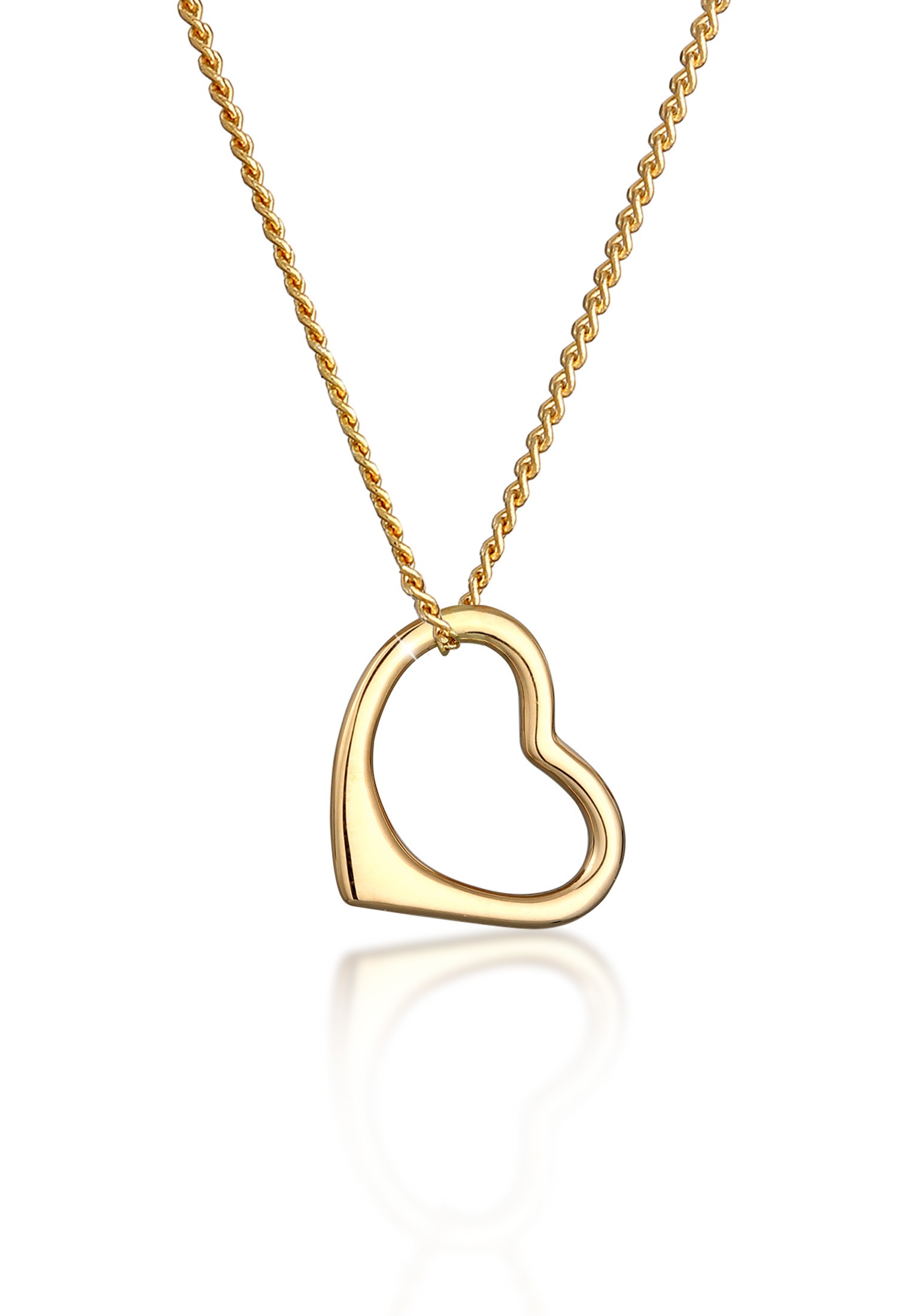 Elli Kette Mit Anhanger Herz Liebe Klassisch Hochwertig 585 Gelbgold Online Bei Otto