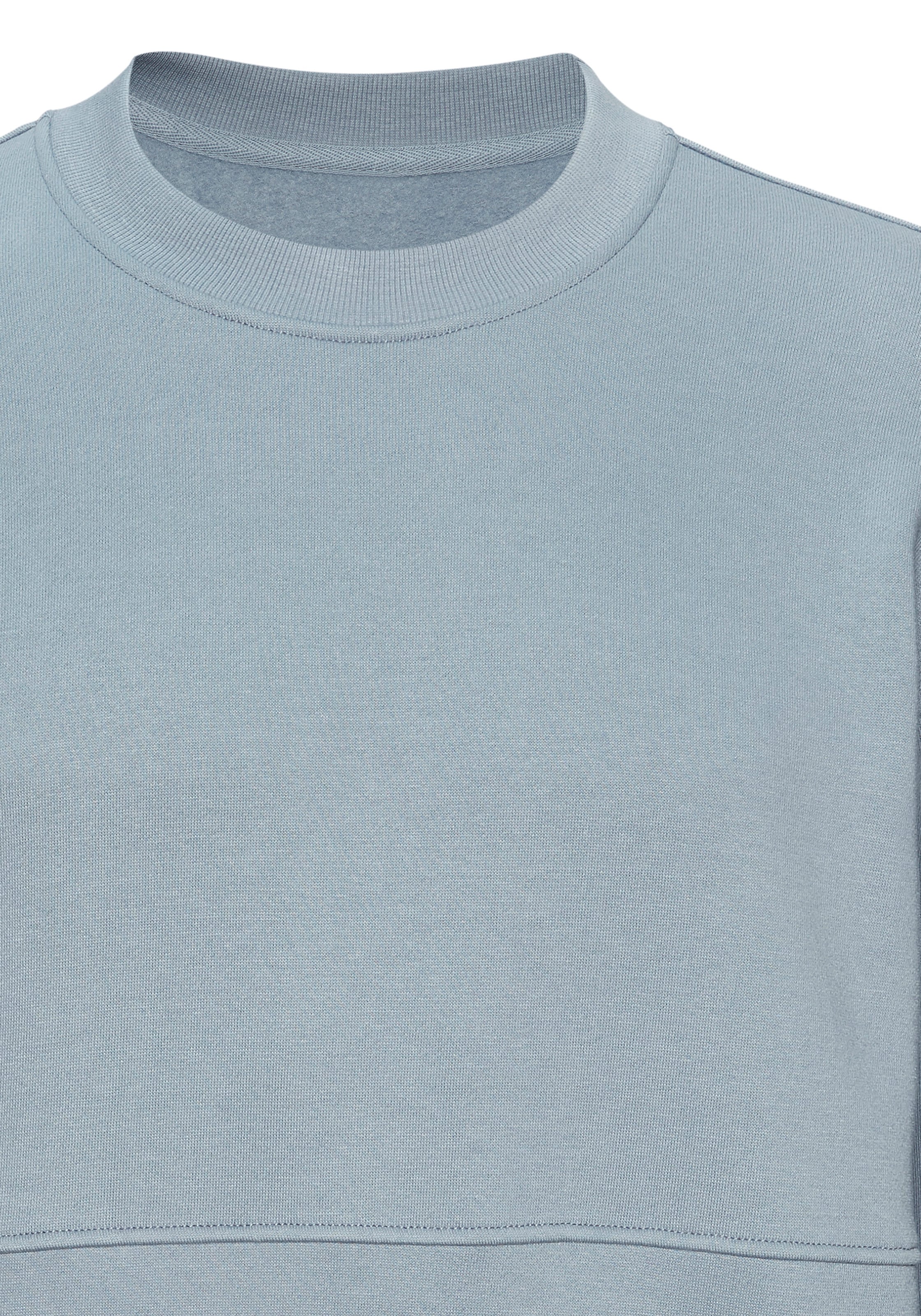 John Devin Sweatshirt »- Pullover mit modischen Teilungsnähten«, Langarm, Sweatshirt mit Rundhals, Baumwollmischung
