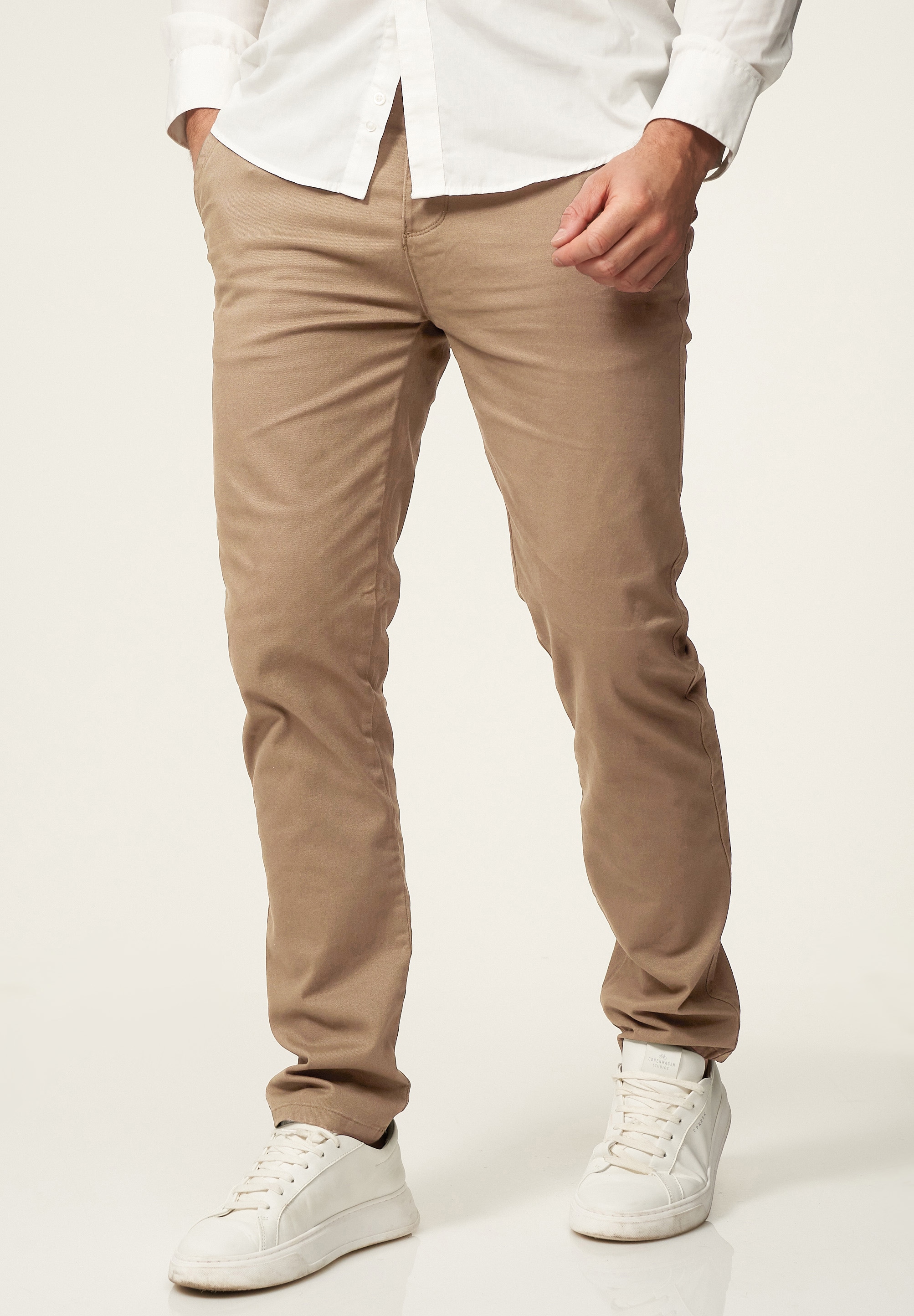 Daily Cotton Chinohose »Daily Cotton Chinohose DCPROVO«  Herren Chino Hose Elastische Jeans Stoffhose Slim-Fit Casual Business
