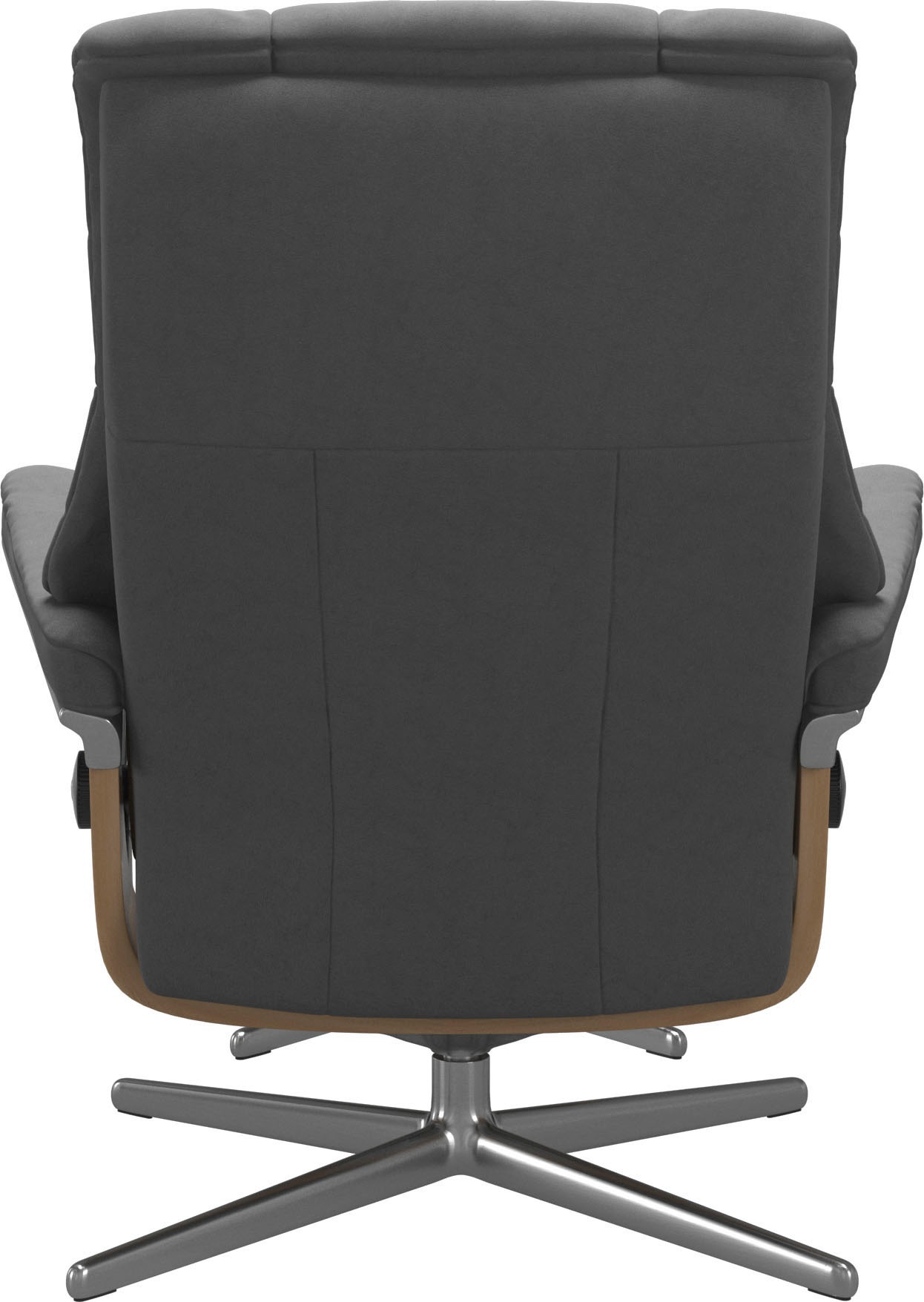 Stressless® Relaxsessel »Mayfair«, (Set, Relaxsessel mit Hocker), mit Hocker, mit Cross Base, Größe S, M & L, Holzakzent Eiche