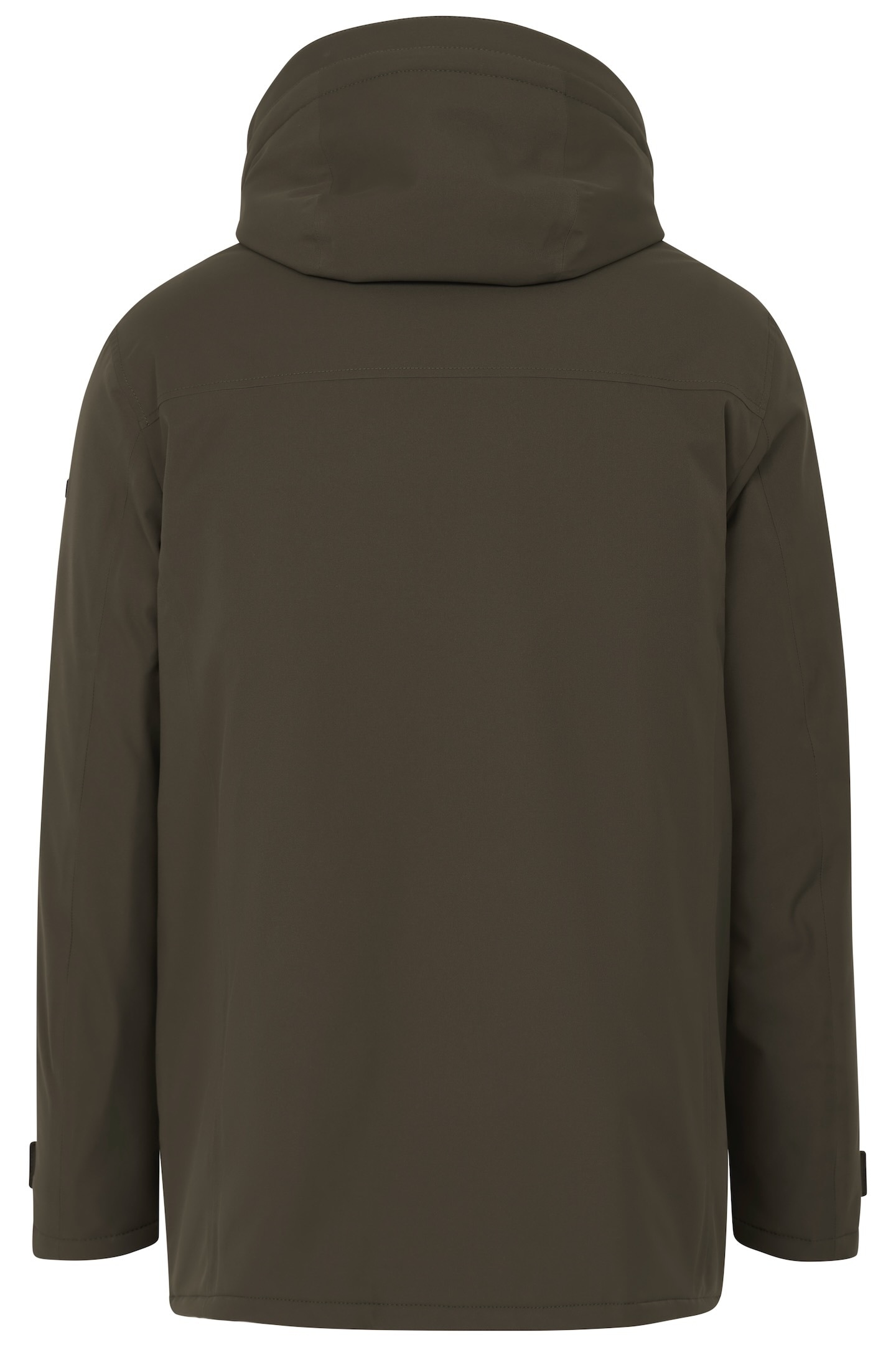 bugatti Langjacke, mit Kapuze, mit innenliegendem Strickkragen