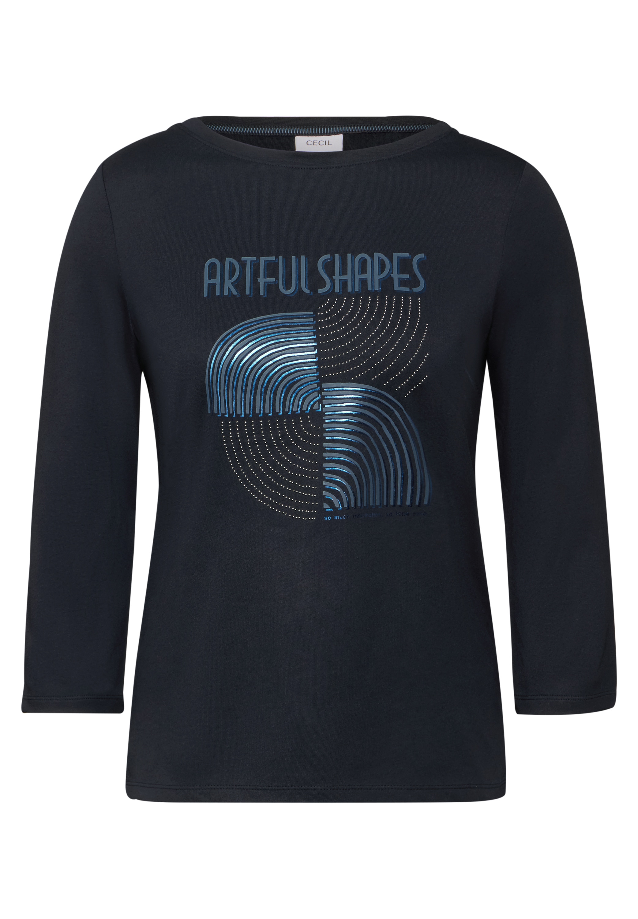 Cecil Langarmshirt, mit Schimmer-Print