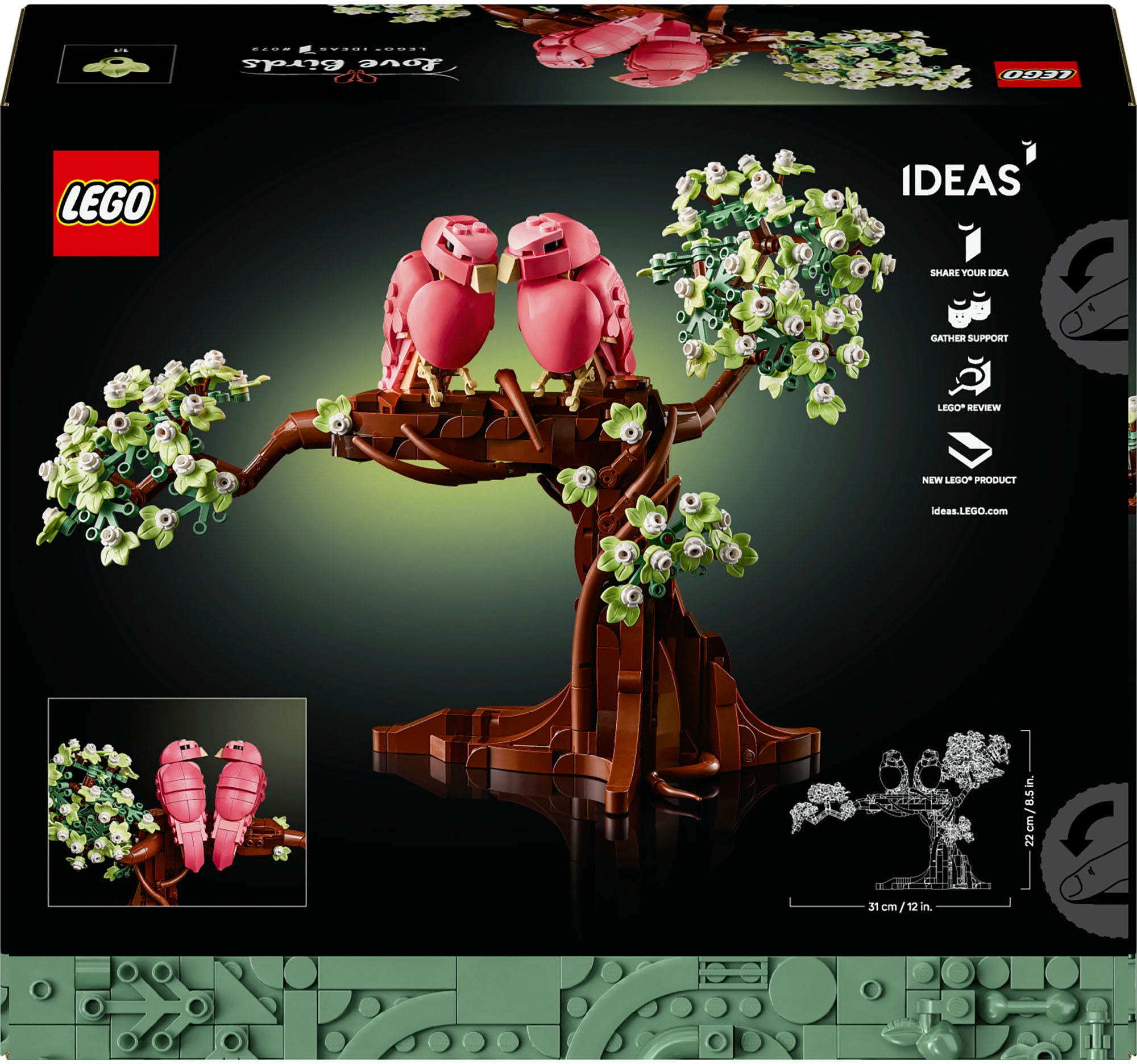 LEGO® Konstruktionsspielsteine »Turteltauben (21365), LEGO Ideas« Exklusives Set