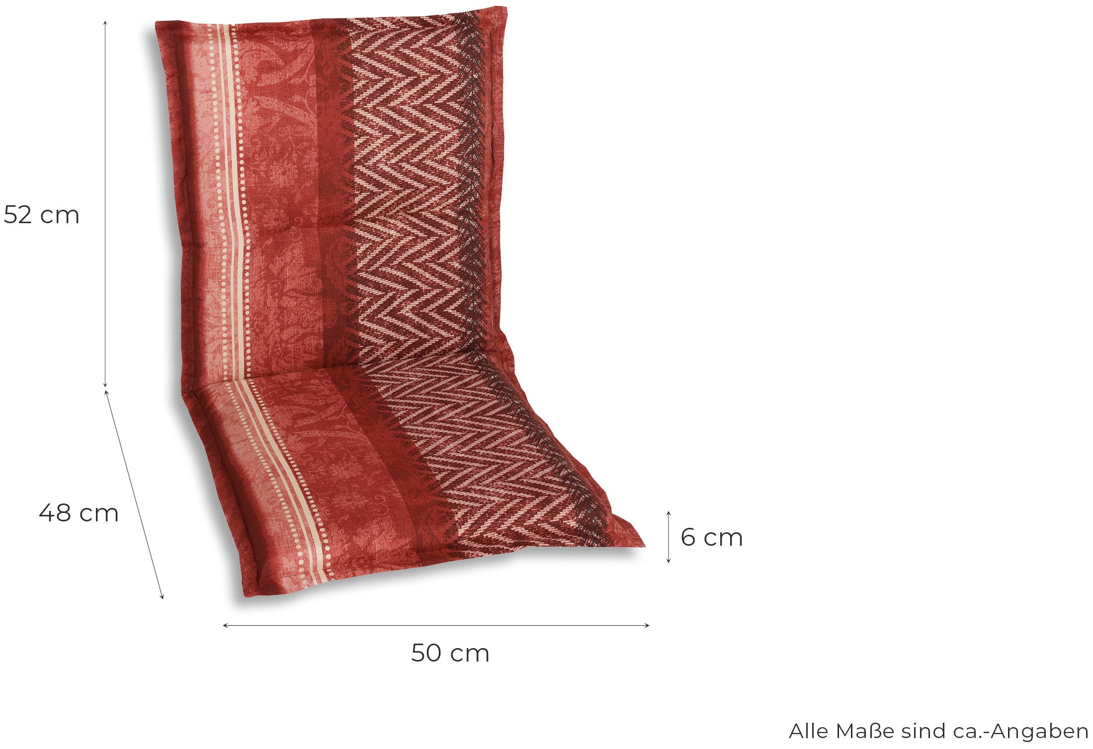 GO-DE Sesselauflage 110x50 cm