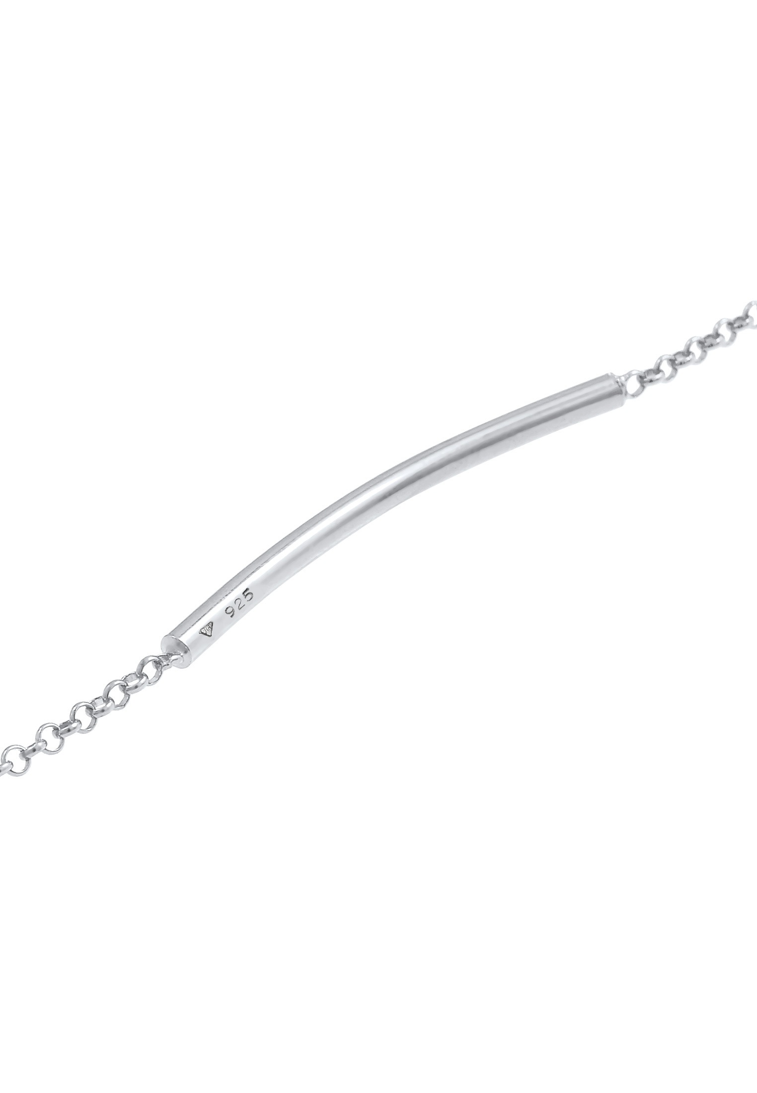 Elli Armkette »Armband Erbskette Geo Stab Rund 925 Silber«