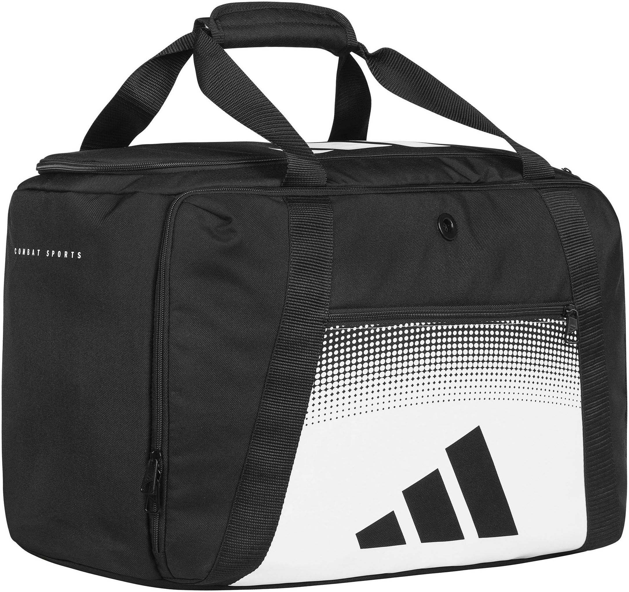 adidas Performance Sporttasche »Duffle Combat Sports black/white M«, Belüftetes, wasserdichtes Fach, verhindert Geruchsbelästigung