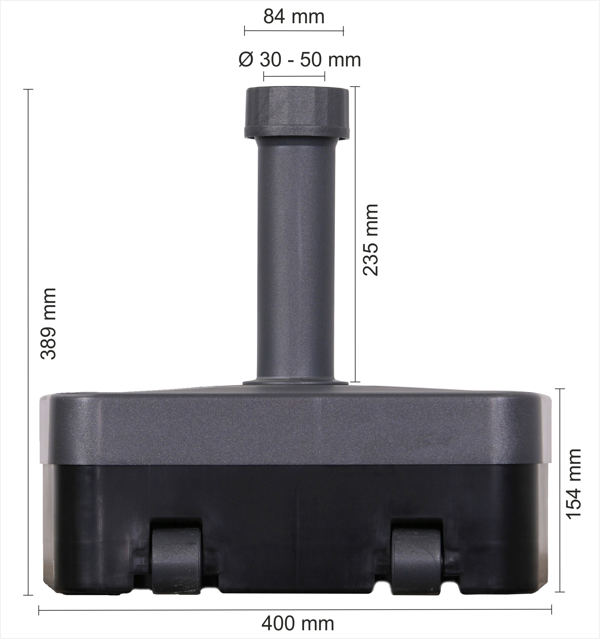 Schneider Schirme Kunststoffschirmständer »TOPSELLER!«, (), Passend für Schirmstockdurchmesser von 30 - 50 mm