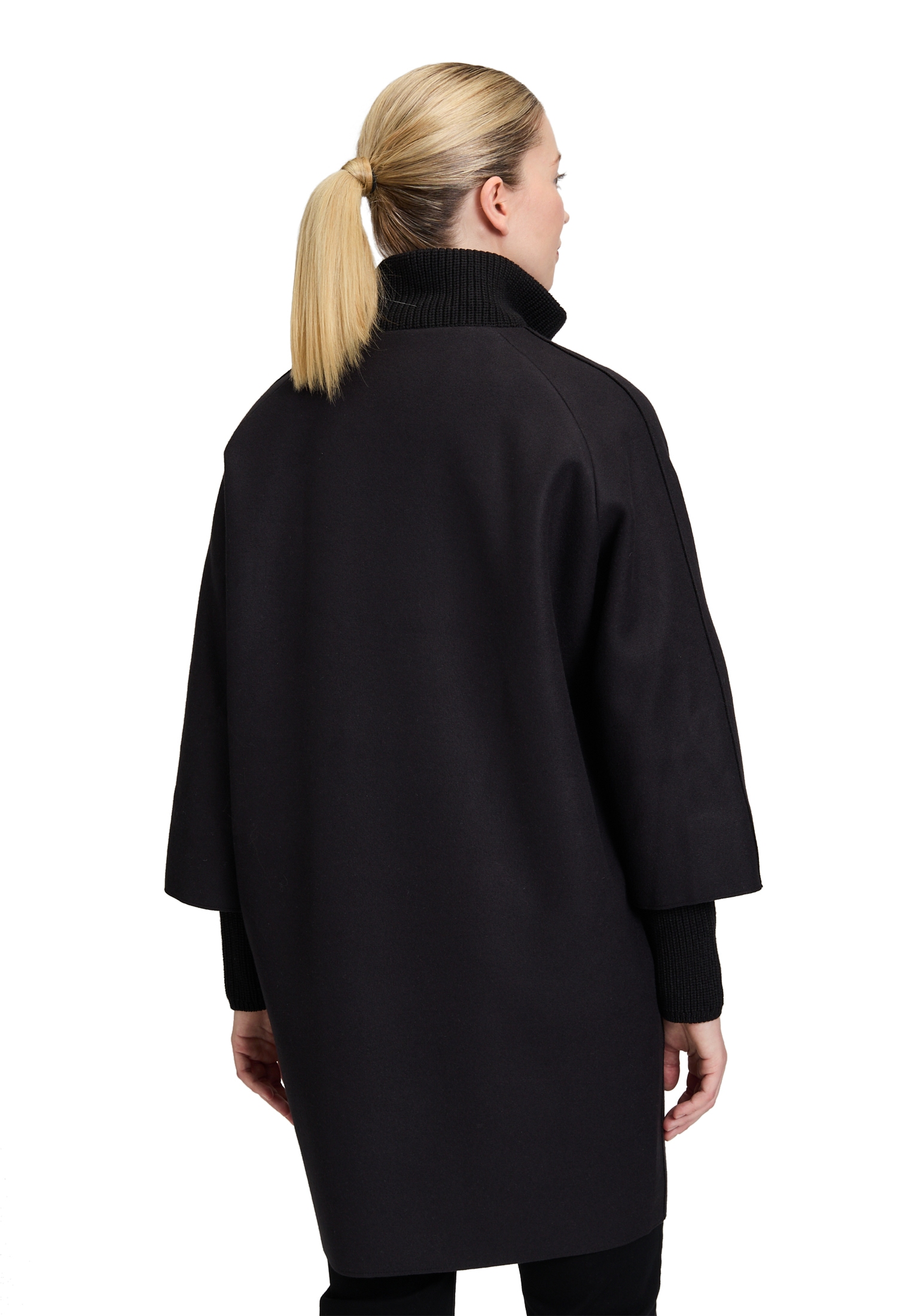 Betty Barclay Wolljacke »Wollmantel mit Strickdetails«