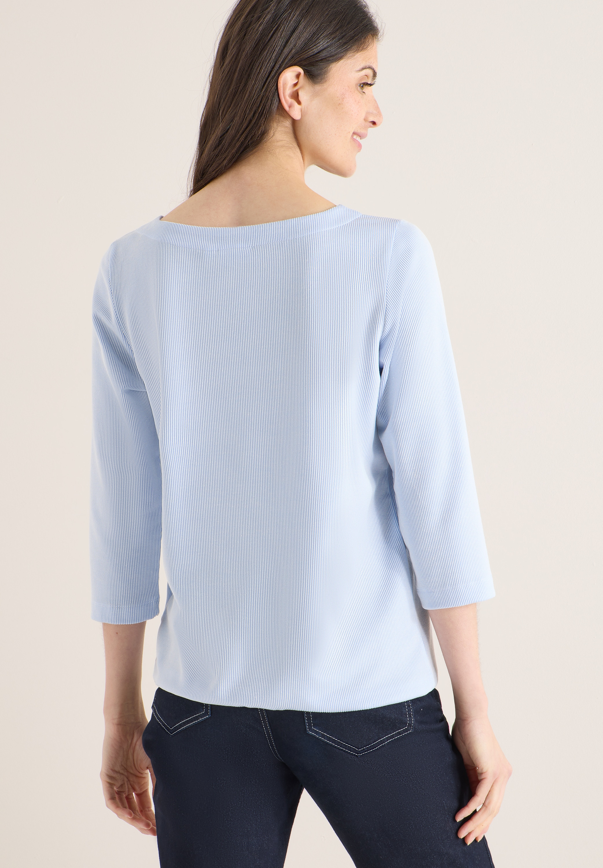 Cecil 3/4-Arm-Shirt mit Streifen Muster