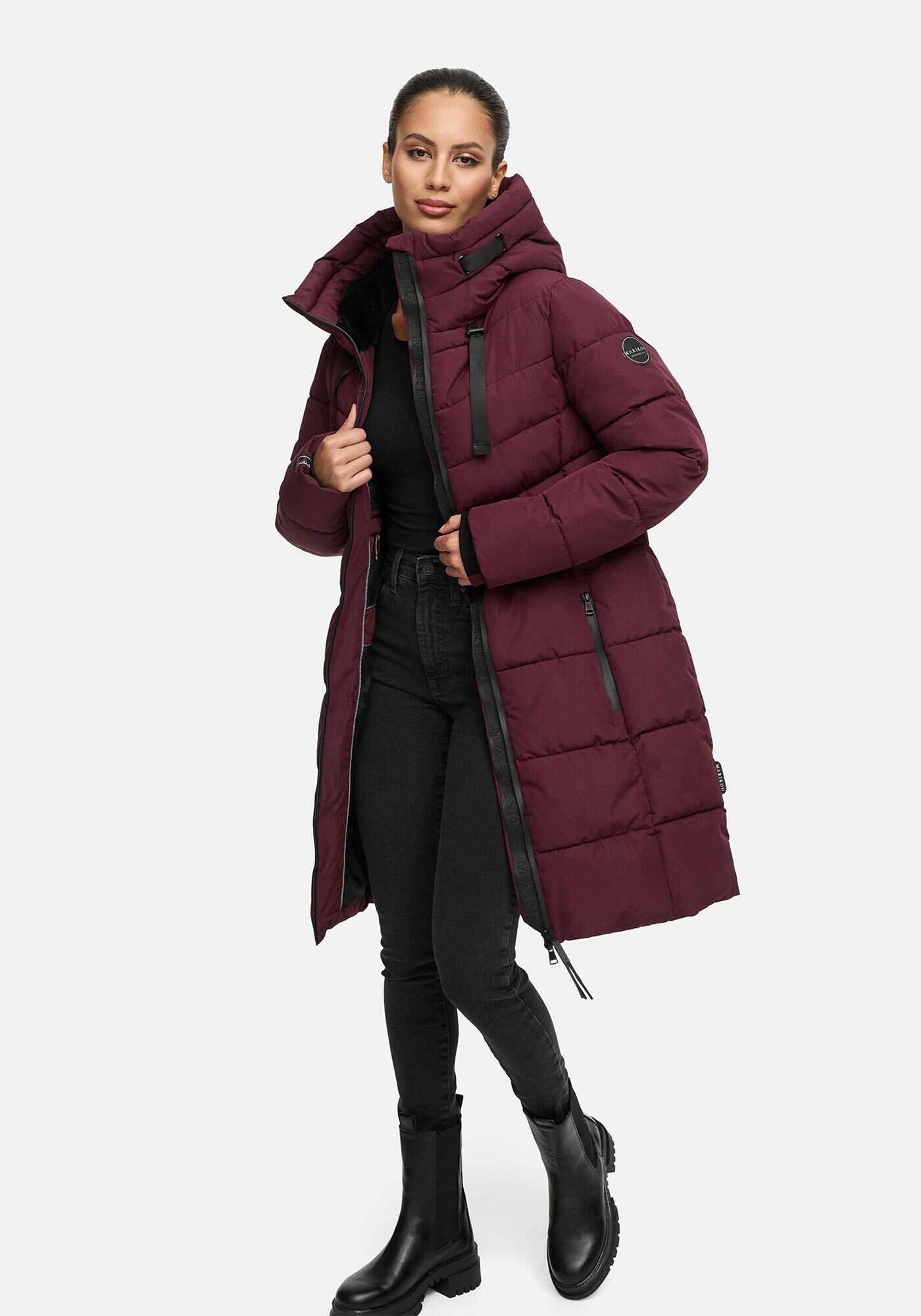 Marikoo Winterjacke »Marikoo Natsukoo Damen Winter Steppjacke lang B978«