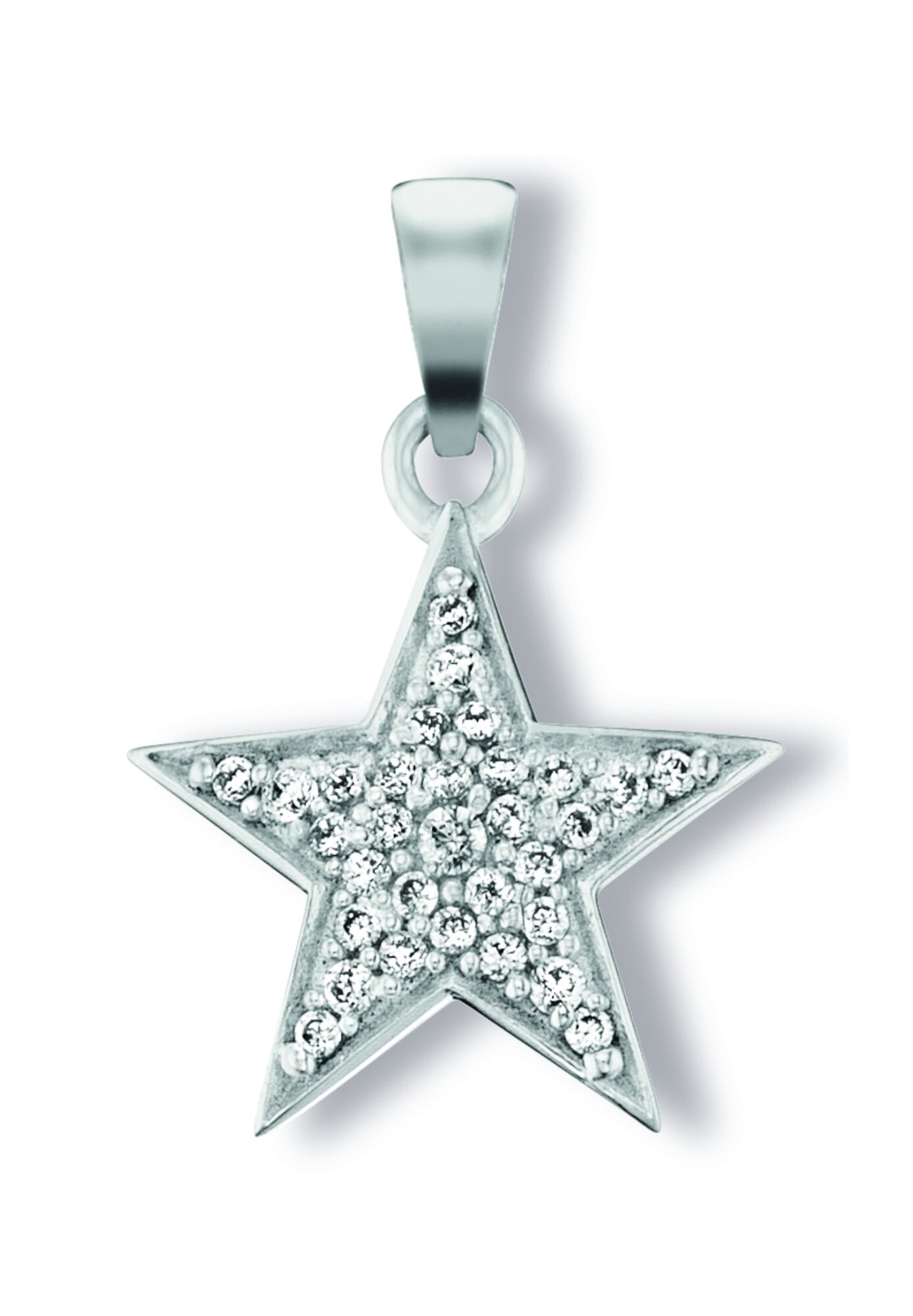 ONE ELEMENT Kettenanhänger »Zirkonia Stern Anhänger aus 925 Silber«