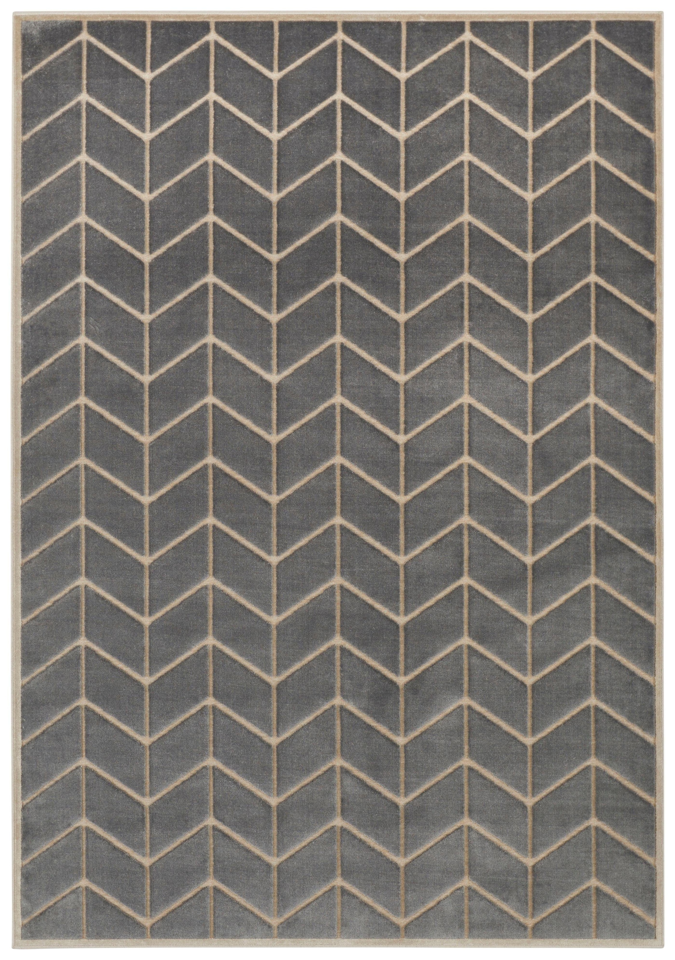 ELLE DECORATION Teppich Hoch-Tief OTTO rechteckig, Muster, Struktur Velour, Kurzflor, bestellen Geometrisches »Loire«, bei